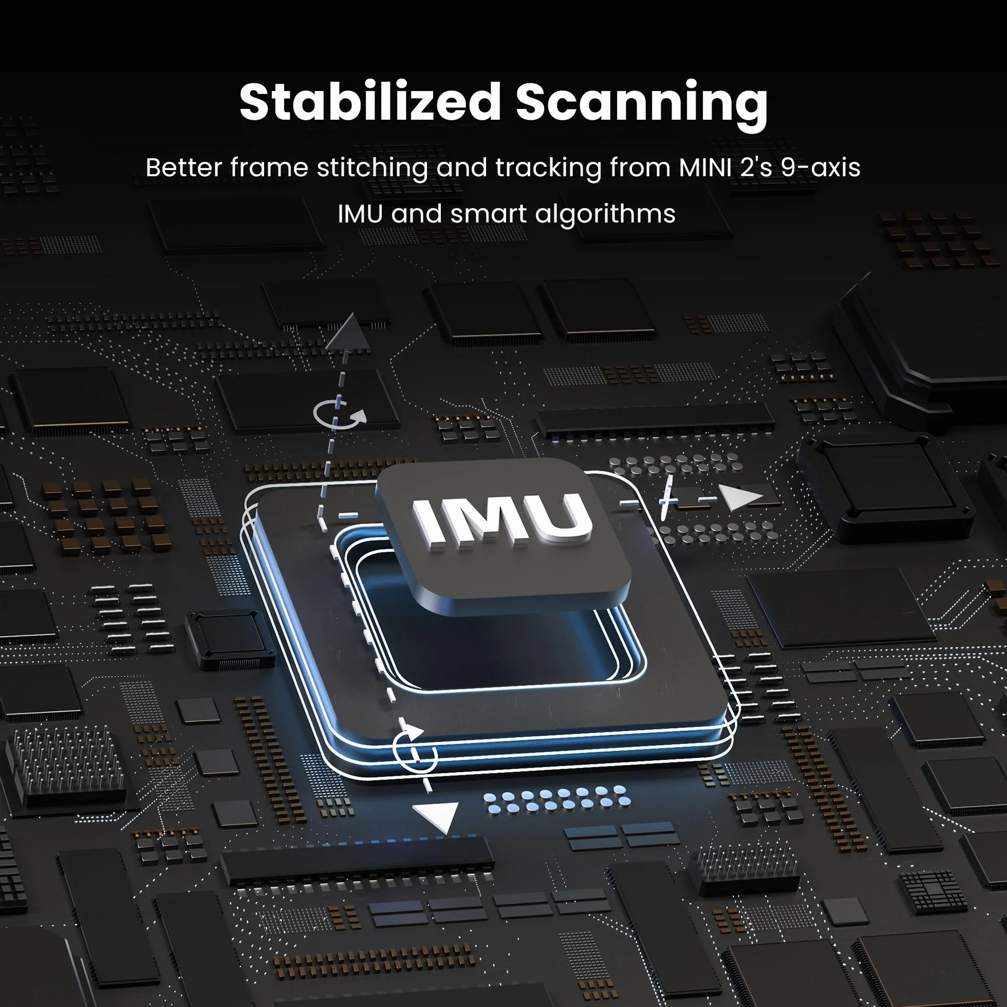 Revopoint MINI2 3D Scanner for 3D Printing Handheld,Up to 0.02mm Precision,16 fps Fast Scanning, Color Scan Portable 3D Model Scanner, Advanced