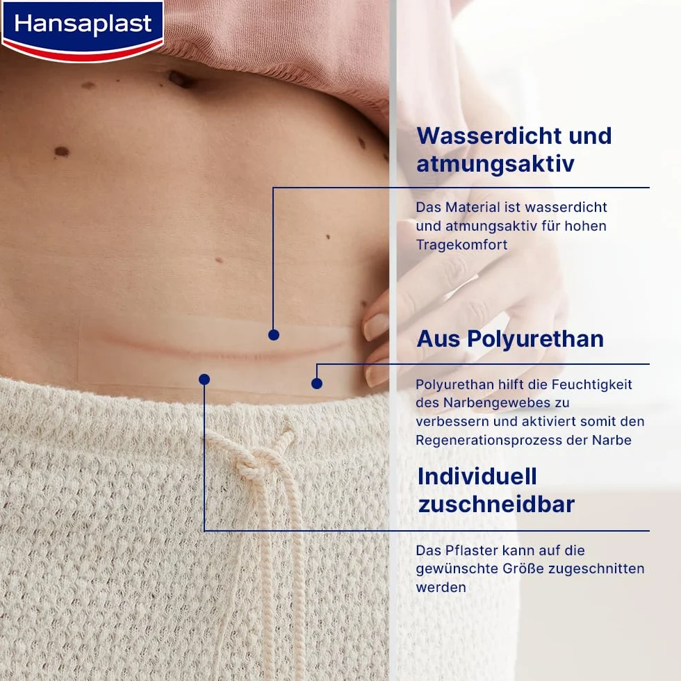 Hansaplast Plaster na blizny 21 sztuk 3,8 cm x 6,8 cm