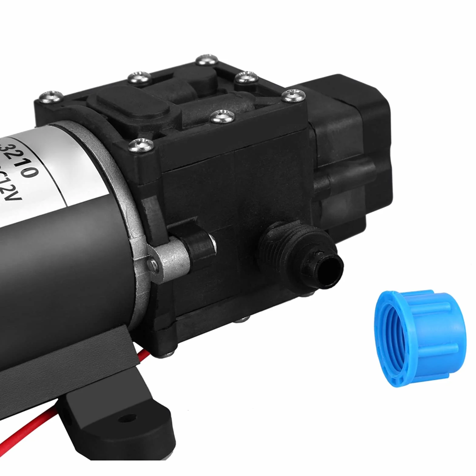 Pompa Wodna DC 12 V Wysokociśnieniowa Membranowa Pompa Wodna 160 Psi 100 W 8 L/min Samozasysająca Pompa Wodna Wydajna Automatyczna Pompa Ciśnieniowa Mocna Pompa Automatyczna,