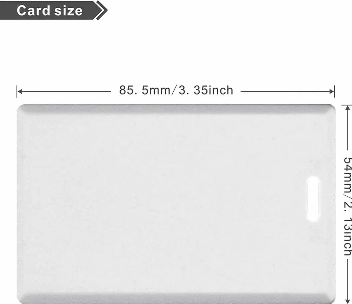20 szt./partia RFID 125 kHz zapisywalny Rewrite T5577 zbliżeniowy dostęp biała karta o grubości 1,9 mm