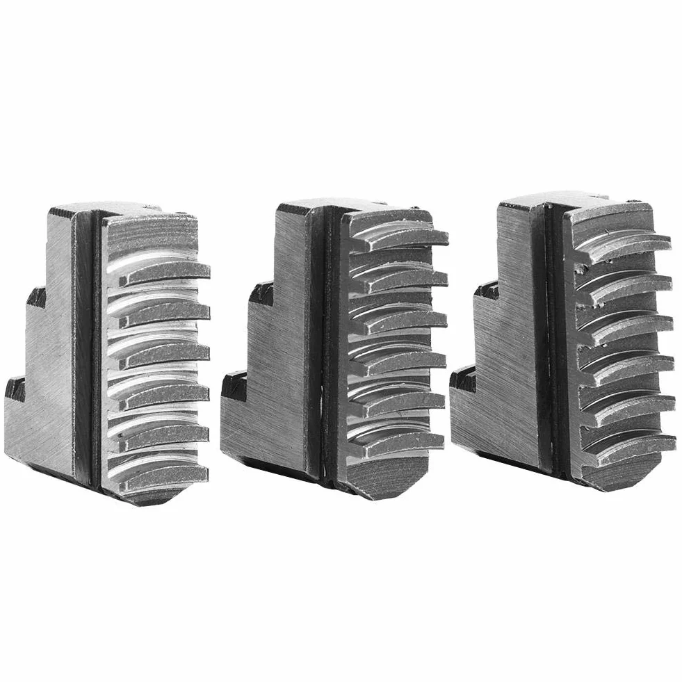 3-częściowa szczęka wewnętrzna, szczęka zaciskowa, szczęka tokarska, 20CrMn, do 4-calowego 3-szczękowego precyzyjnego uchwytu tokarskiego K11-100 z samocentrującym