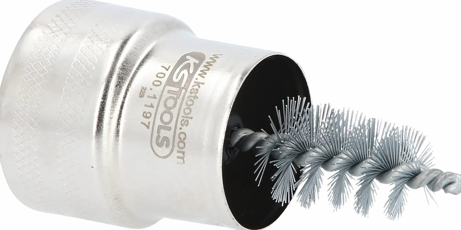 KS Tools Szczotka do czyszczenia klem i biegunów 120mm