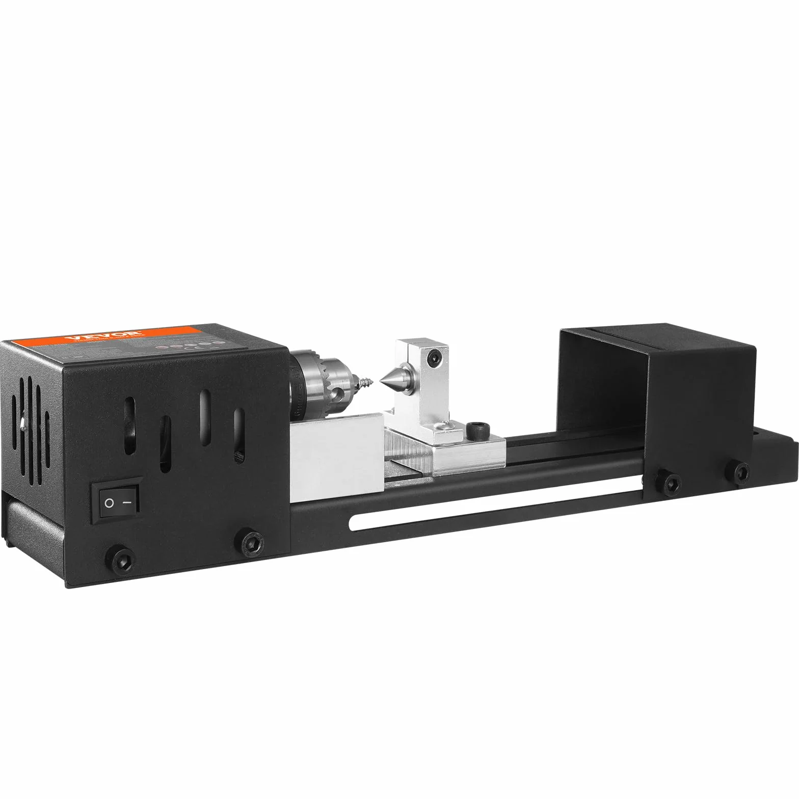 VEVOR Mini tokarka do drewna 70 x 160 mm 24 V 96 W 7-biegowa 350