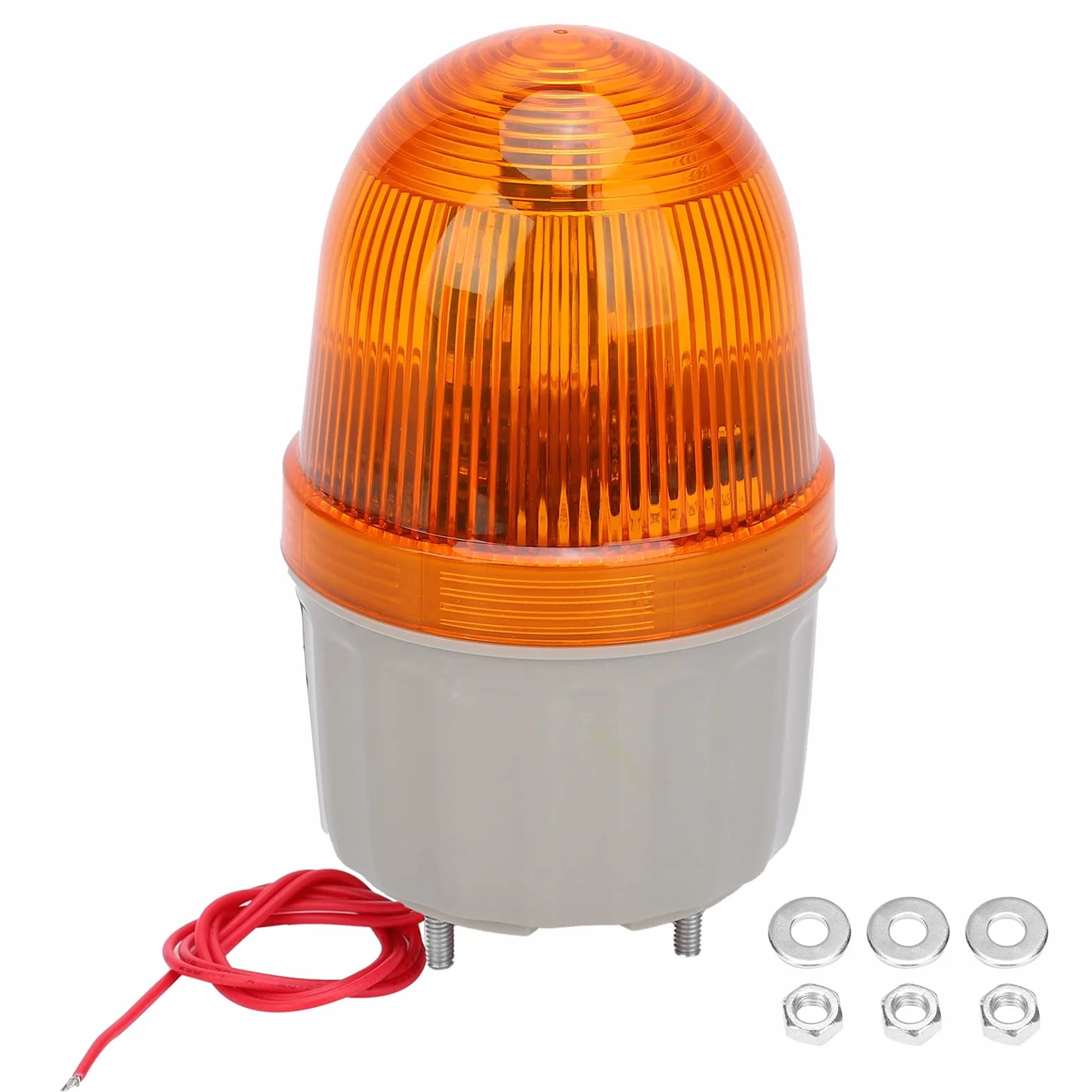 BERM Ostrzegawcza Stroboskopowe LED 5W 220V AC Dźwięk Oświetlenie Alarmowe Żółty