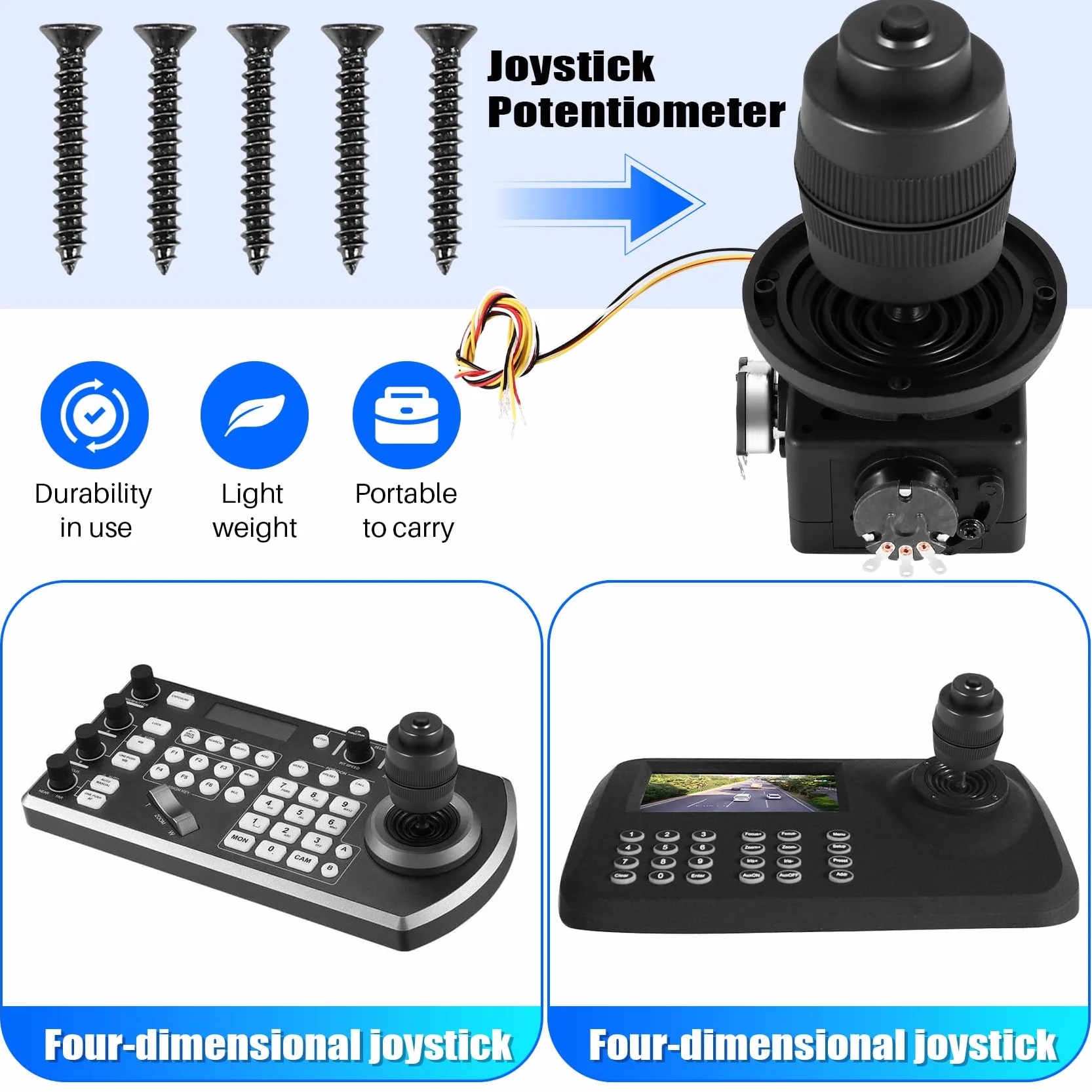 Potencjometr 4-osiowy joystick sterowanie przyciskiem do -D400X-R4 10K 4D zalakowany potencjometr kołyskowy
