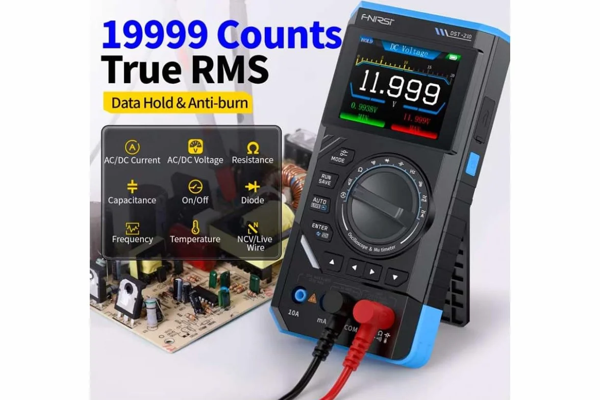 FNIRSI DST-201 przenośny oscyloskop cyfrowy z multimetrem cyfrowym generator sygnałów