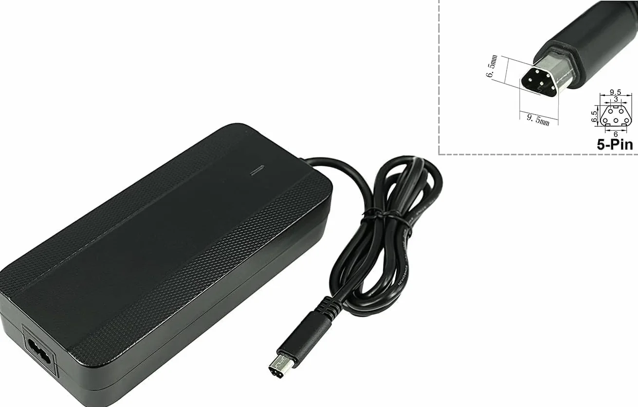PowerSmart 42V 4A ładowarka 5 pin trapezowy do akumulatorów 36V Phylion NEOMOUV Cronos
