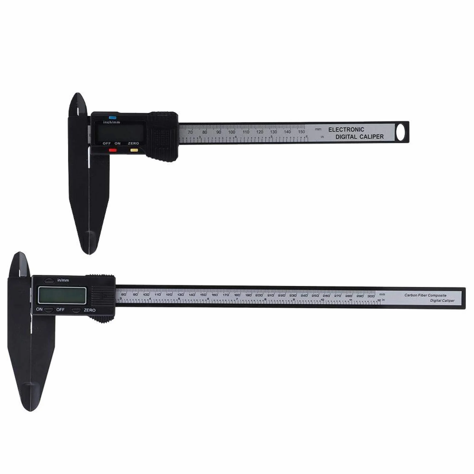 Cyfrowa suwmiarka elektroniczna 150 mm z dużym ekranem LCD, automatyczne wyłączanie, cale