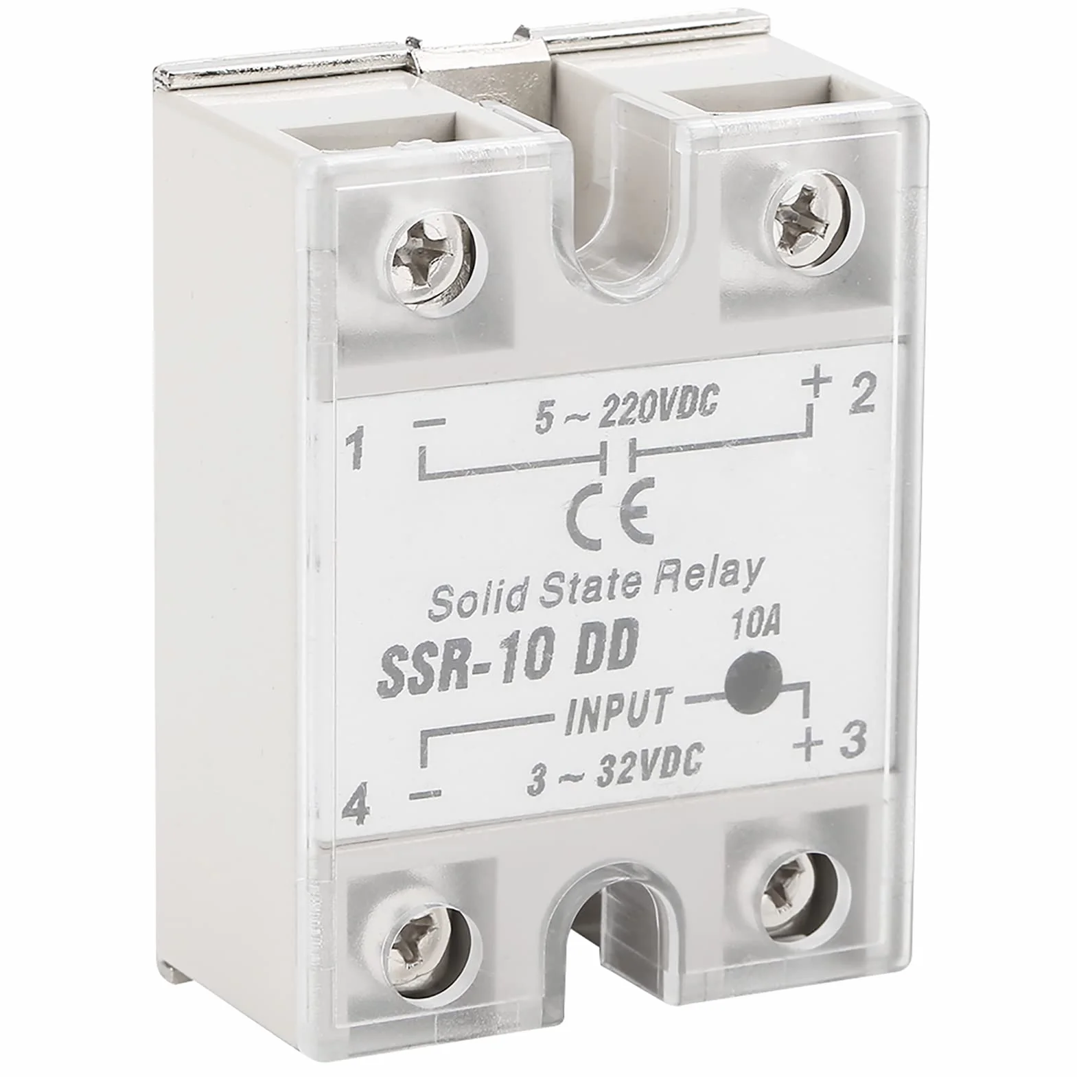 Przekaźnik półprzewodnikowy SSR-10 DD 5-220 VDC do procesu automatyki przemysłowej