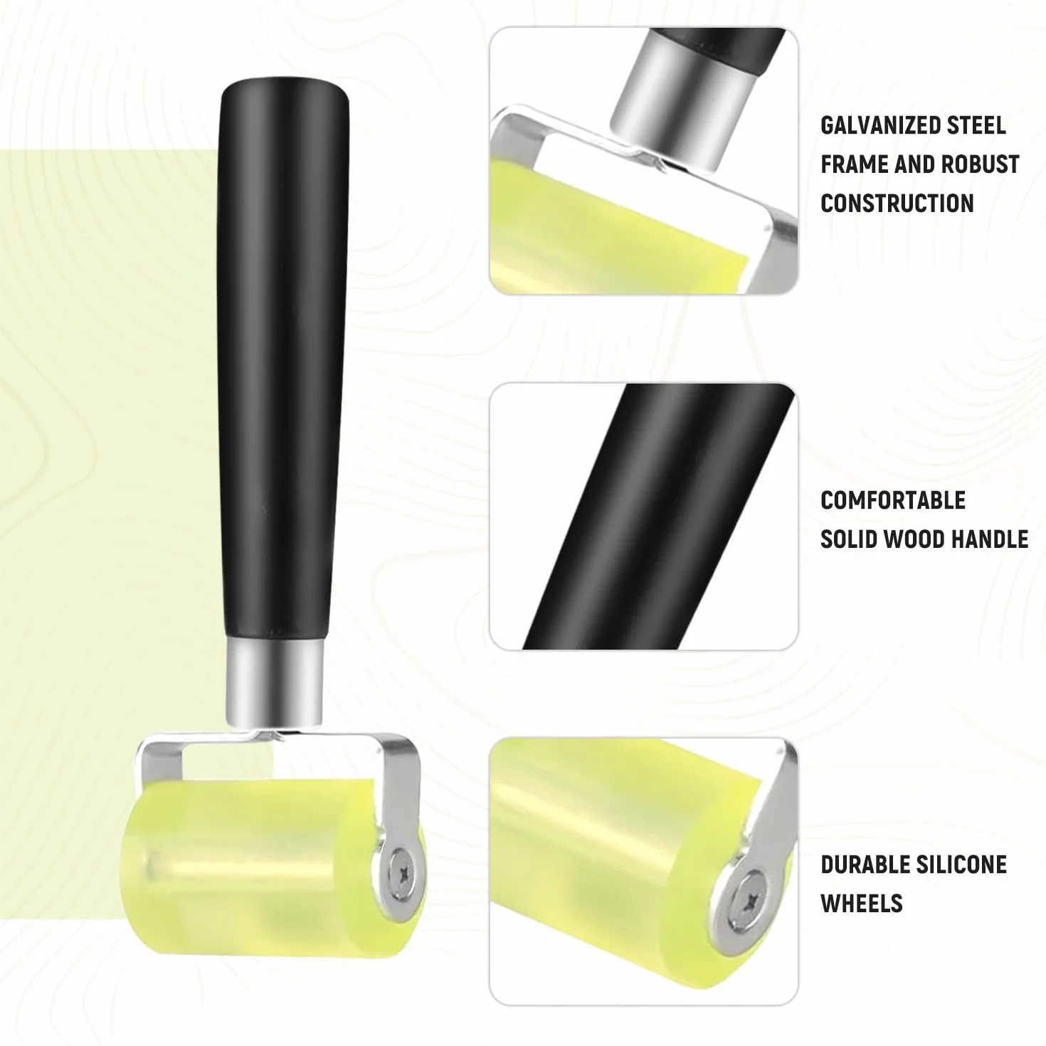Rolka dociskowa 3 sztuki 3 mm 30 mm 50 mm profesjonalne rolki bez śladów