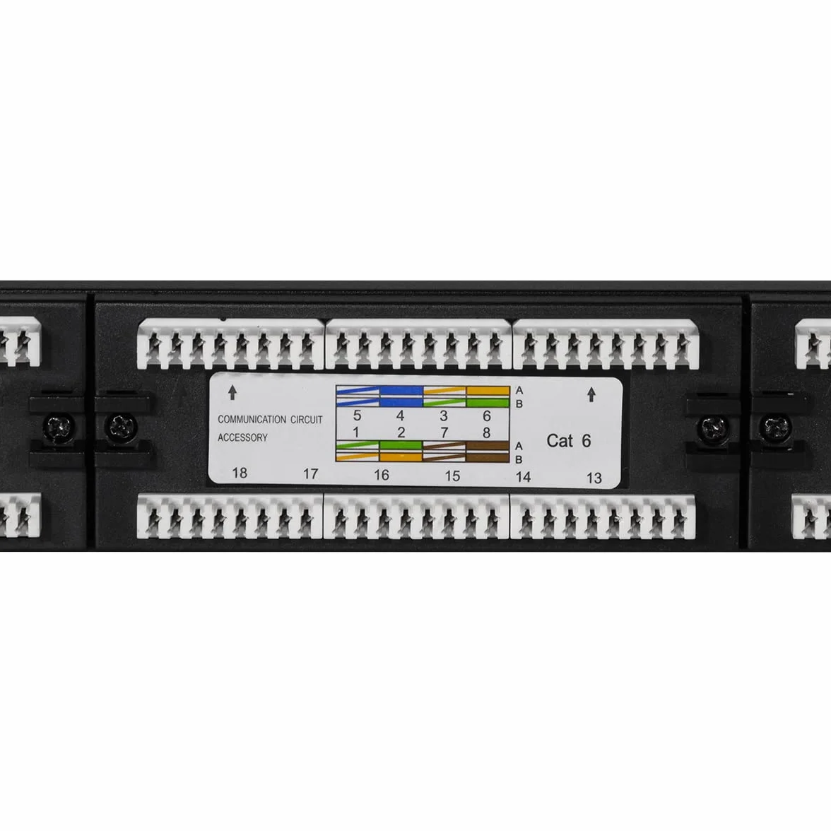 LogiLink Professional EconLine Cat.6 250 MHz Patch Panel 19" UTP 24 porty RJ45