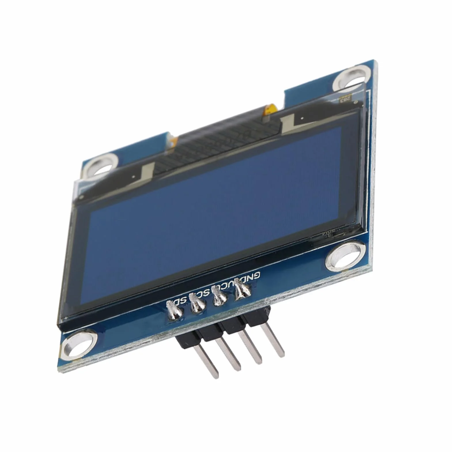 Moduł Wyświetlacza OLED o Przekątnej 1,3 Cala, Wyświetlacz OLED I2C 128x64 Niebieski Ekran Tekstowy, Układ Sterownika SSD1106, Wejście 3, V 5 V, Szybki Czas Reakcji o Wysokim Kontraście dla