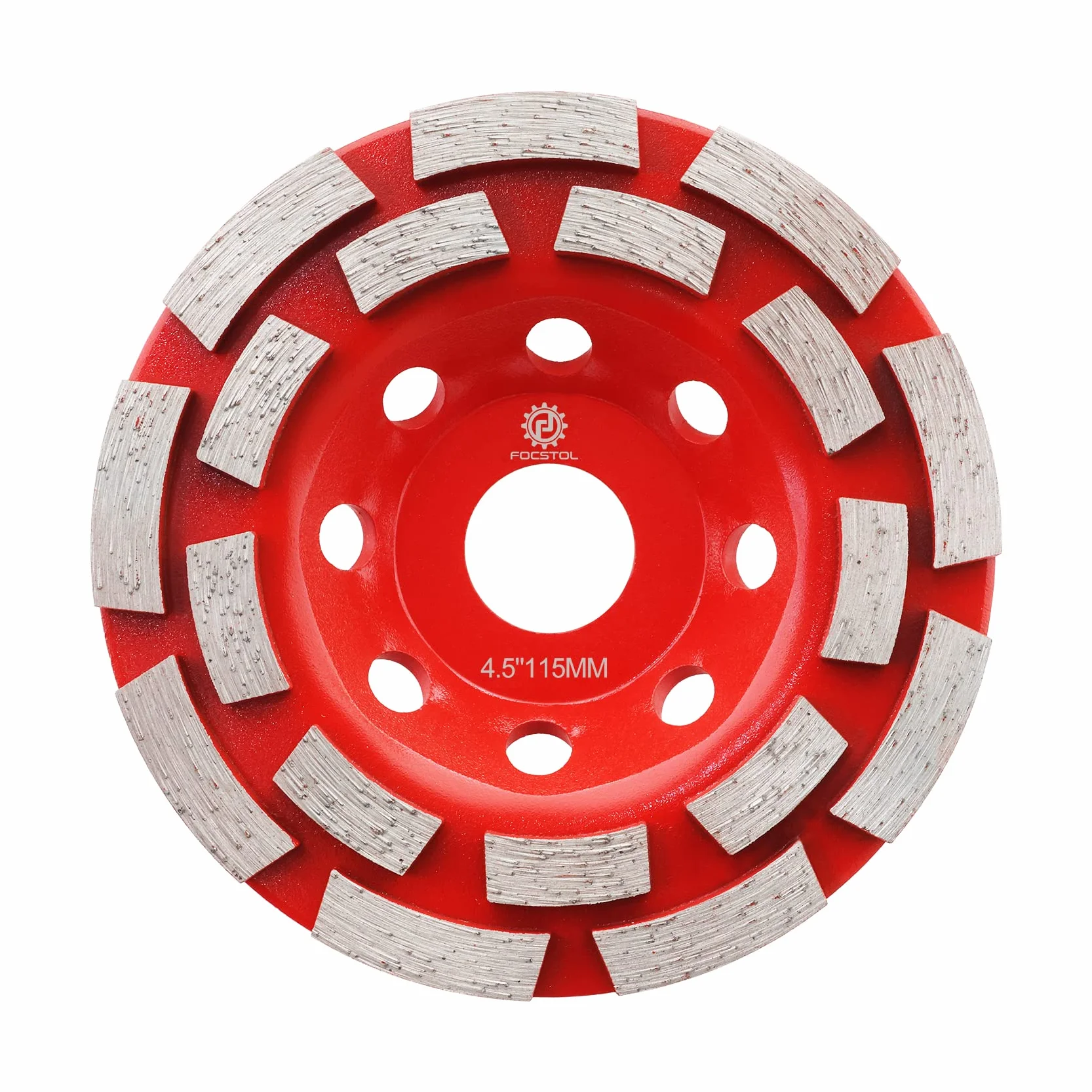 FOCSTOL Diamentowa tarcza do kubków 115 mm podwójny wiersz do betonu granitu marmuru