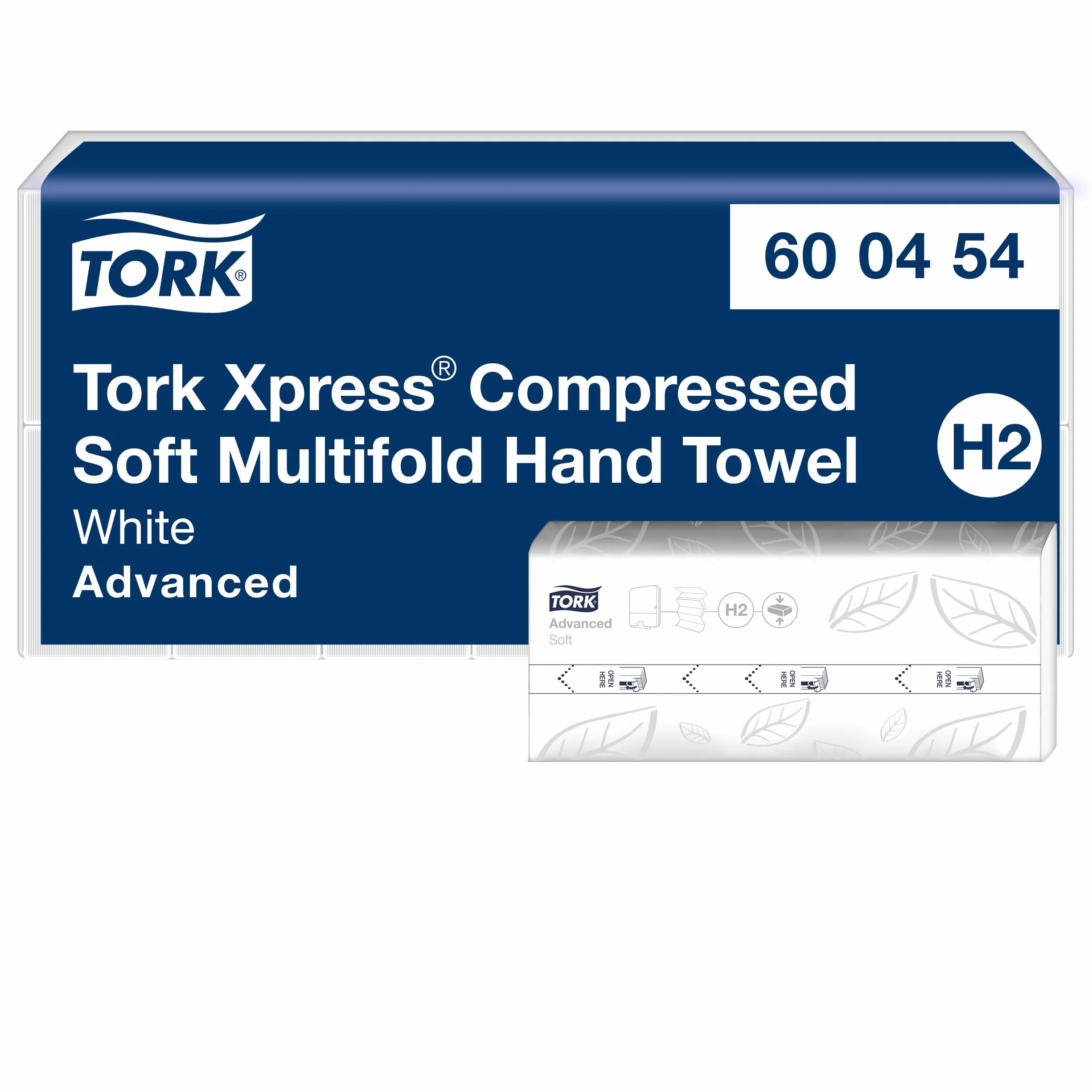 Tork Xpress Miękkie, Składane Ręczniki do Rąk, Białe, H2, Zaawansowane, 2-Warstwowe, Składane w M, Duże, 6 x 200 Arkuszy, 600454