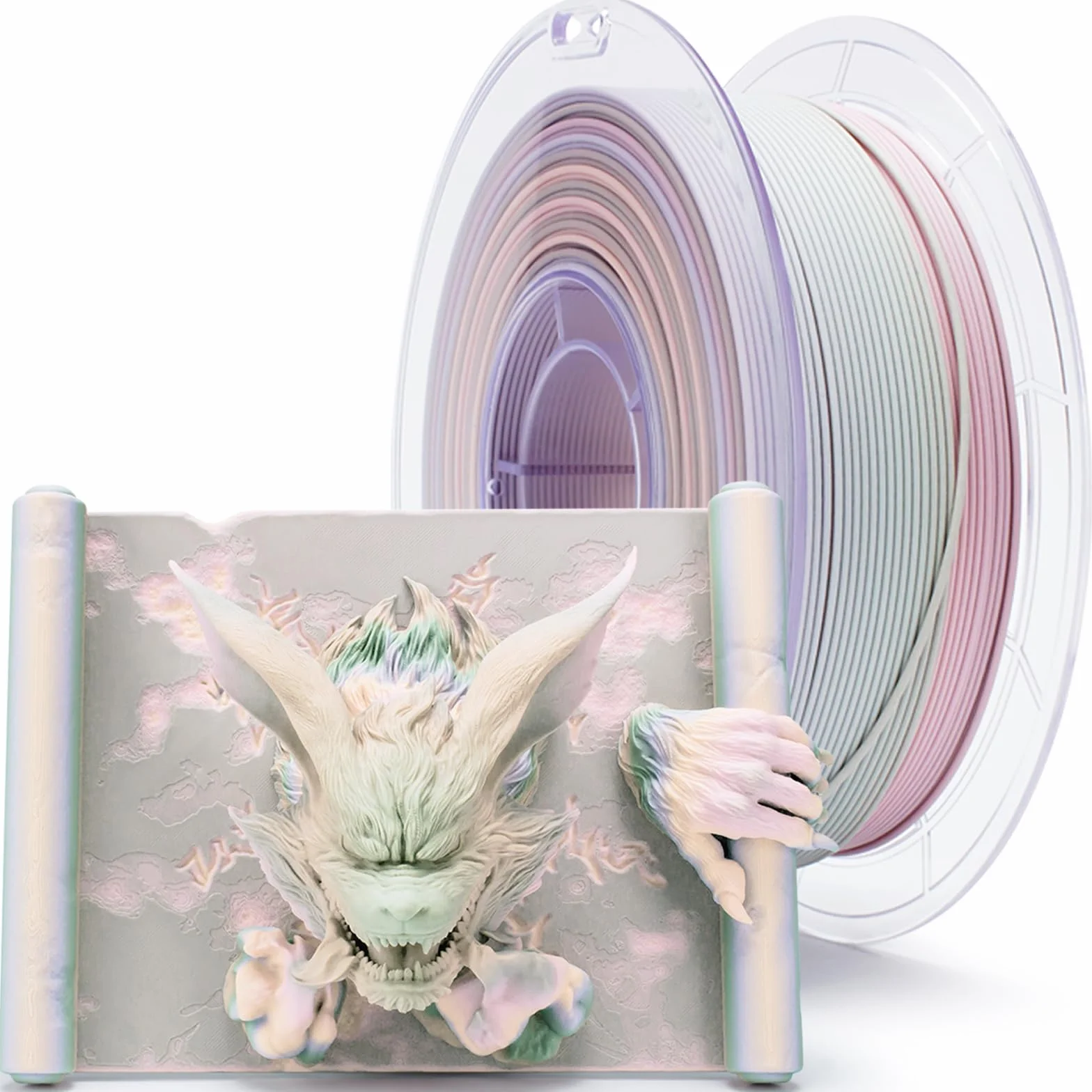 ZIRO Matowy Wielokolorowy Filament PLA 1.75mm Zmiana Koloru Według Długości Dokładność Wymiarowa +/-0.03mm do Drukarki 3D