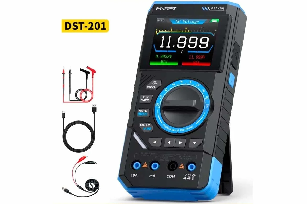 FNIRSI DST-201 przenośny oscyloskop cyfrowy z multimetrem cyfrowym generator sygnałów