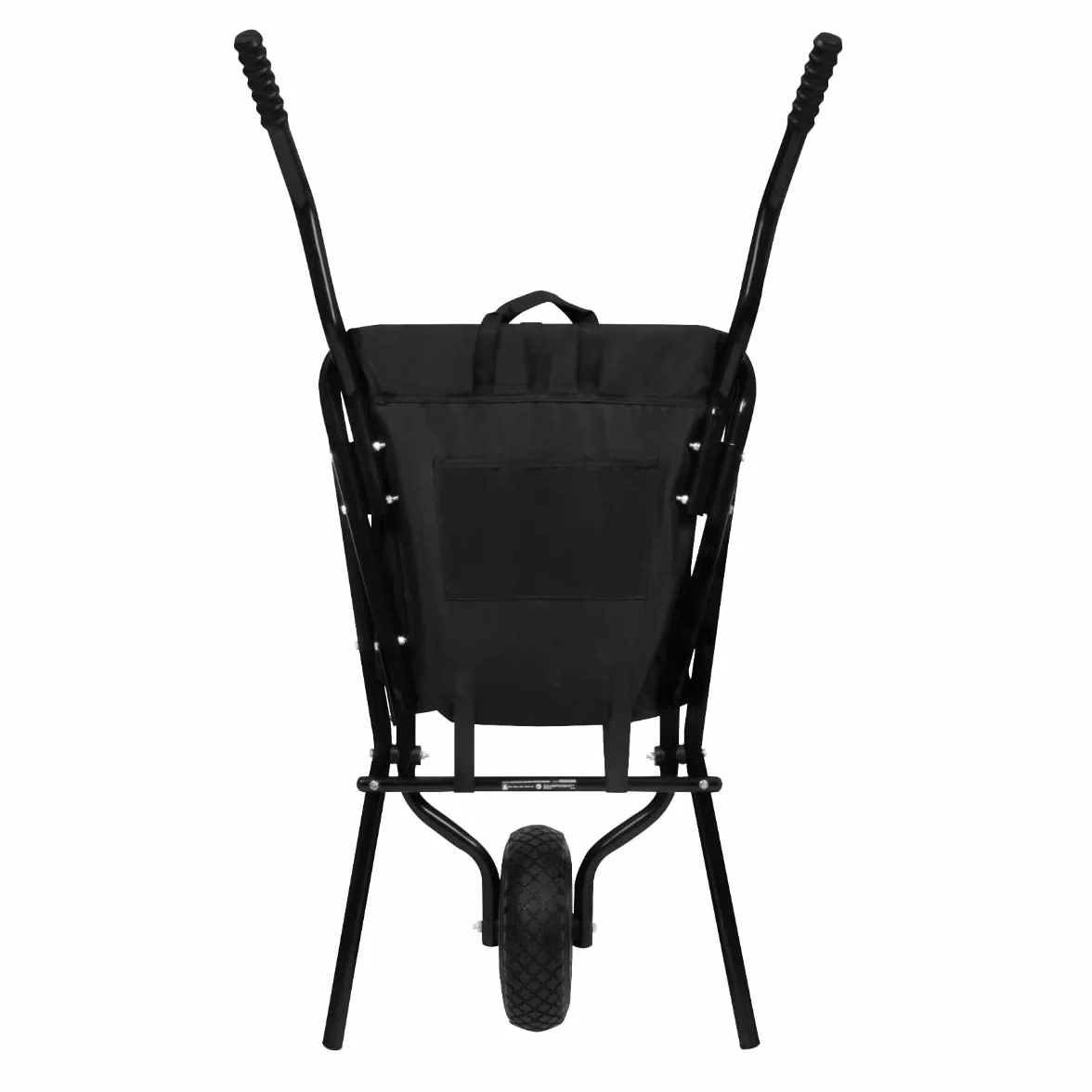 VONROC Składana Taczka Ogrodowa 30kg 50L Pojemność Ergonomiczne Uchwyty