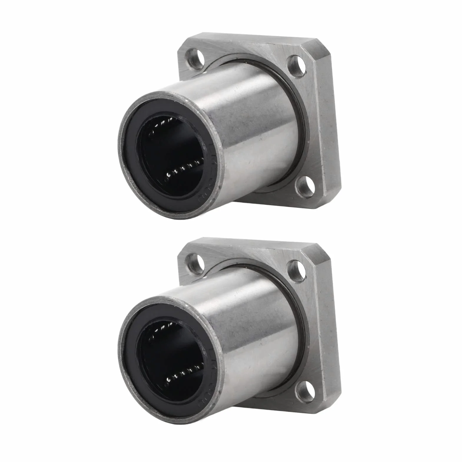2 szt. liniowych łożysk kulkowych kwadratowy kołnierz liniowe łożyska kulkowe 20 mm otwór 32 mm OD 42 mm długie LMK20UU liniowe łożysko kulkowe z ruchem ślizgowym