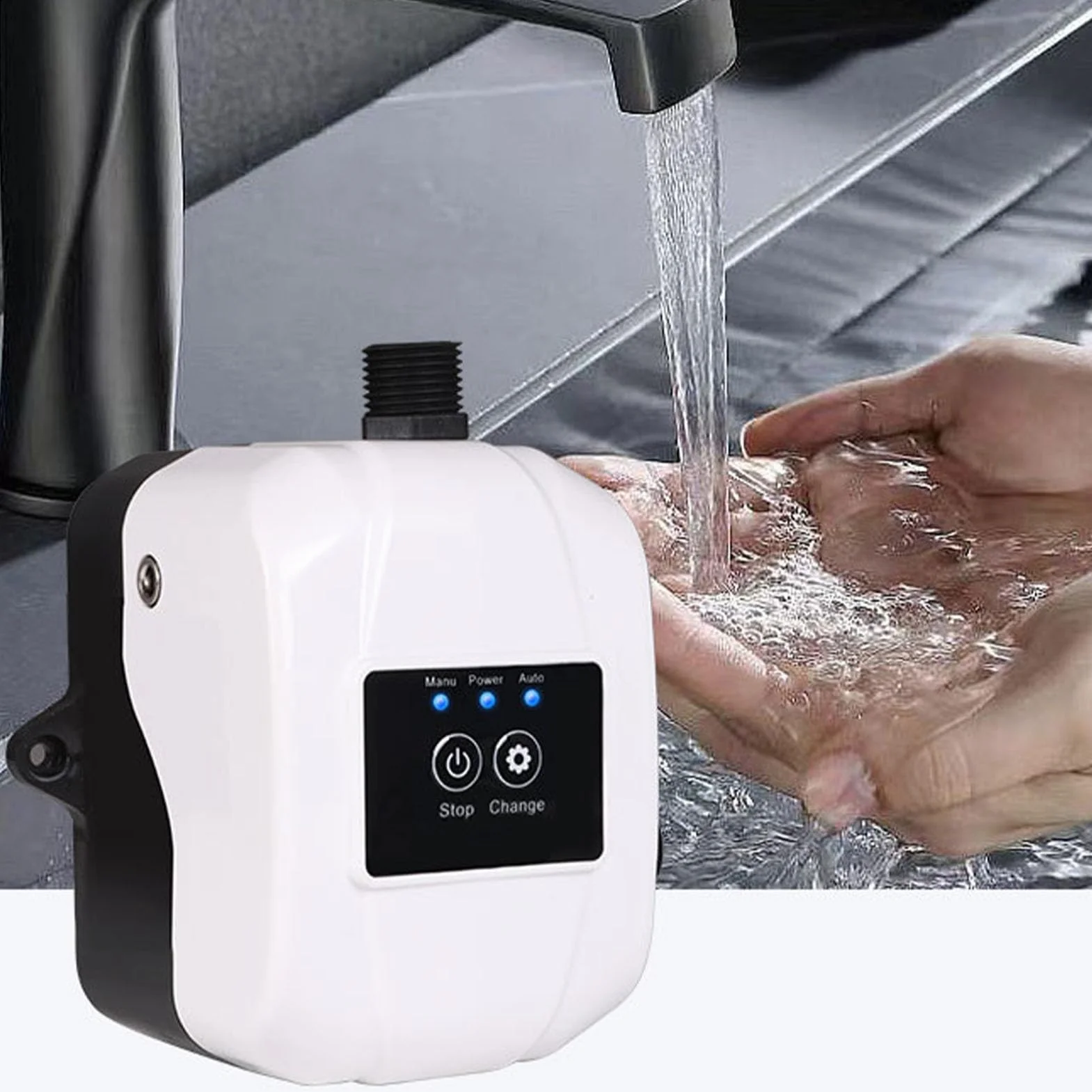 Pompa Wspomagająca Ciśnienie Wody 150 W 24 V DC 32 L/min 25 M Magnes Trwały