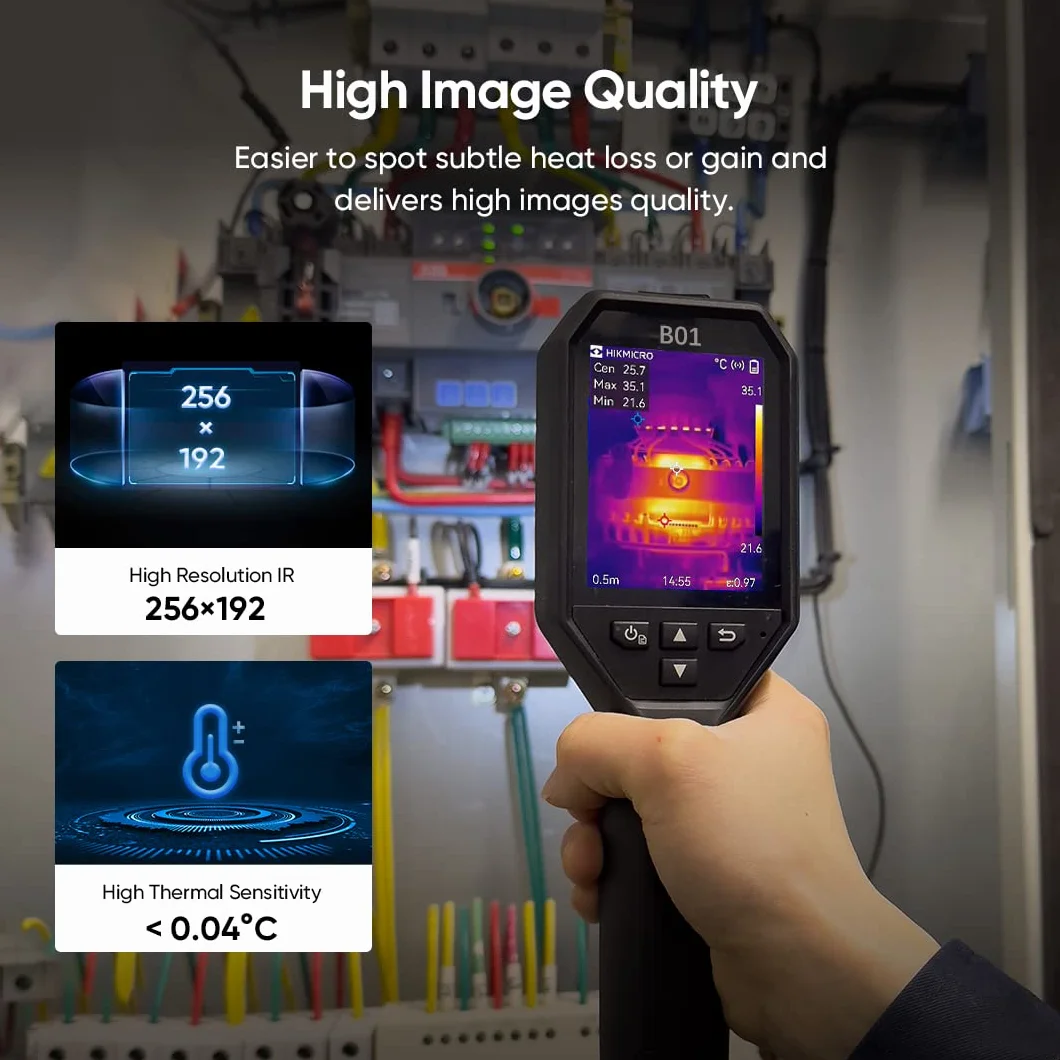 HIKMICRO Kamera termowizyjna B01 256x192 IR WiFi 25 Hz 49152 pikseli LCD 3,2 cala