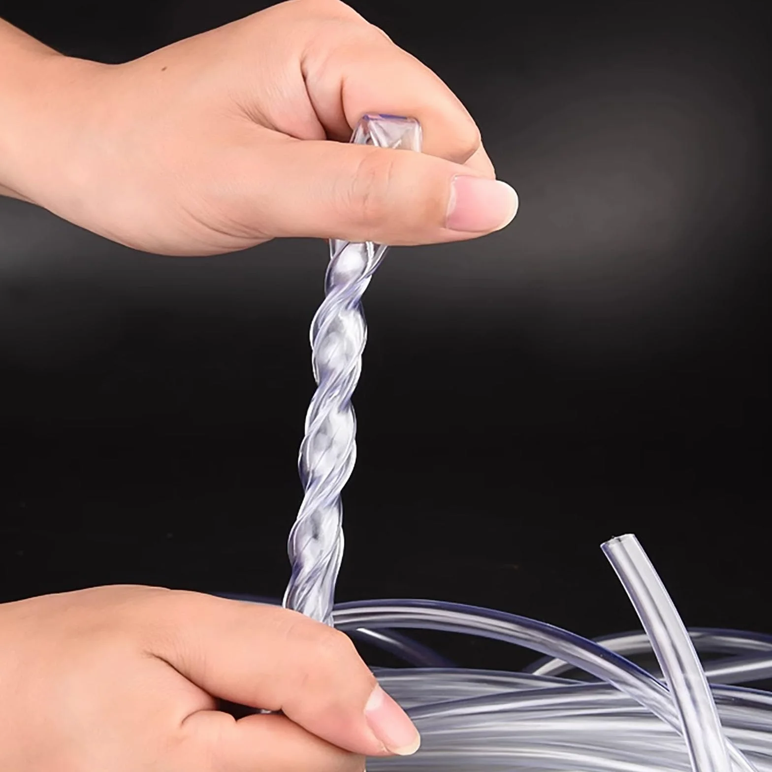 TOP-VIGOR 1 mm ID 1,6 mm OD PVC przezroczysta rura winylowa, długość 2 m elastyczna rura wodna klasy spożywczej, plastikowa rurka do transferu wody, oleju, powietrza, proszków i drobnych granulatów