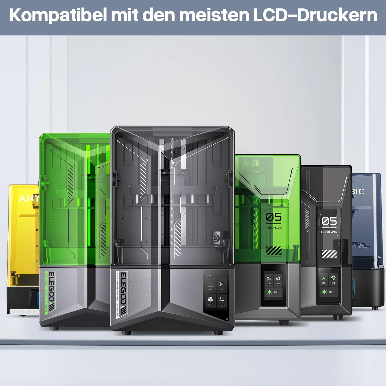 ELEGOO 405nm Żywica podobna do ABS 3.0, LCD UV Rapid Resin o wysokiej precyzji, nie kruchość, zwiększona wytrzymałość i odporność dla drukarki LCD/DLP 3D, fotopolimerowa żywica biała 2000 g