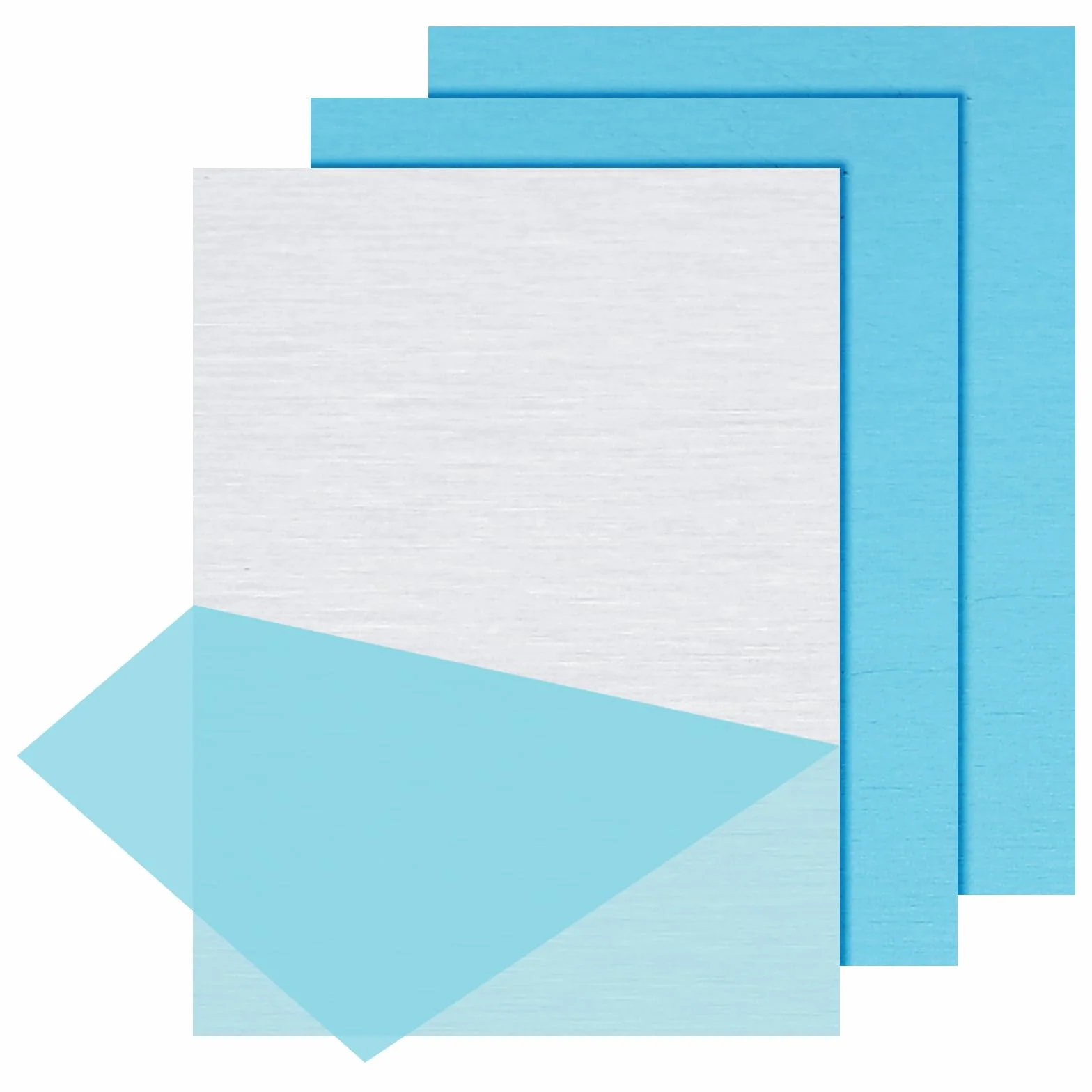 PATIKIL 6061 blacha aluminiowa T651 4 x 3 x 1/16 cala 3 cale 3 szt. aluminiowa płaska płyta aluminiowa z folią ochronną, prostokąt termiczny 1,5 mm, do rzemiosła przemysłowego