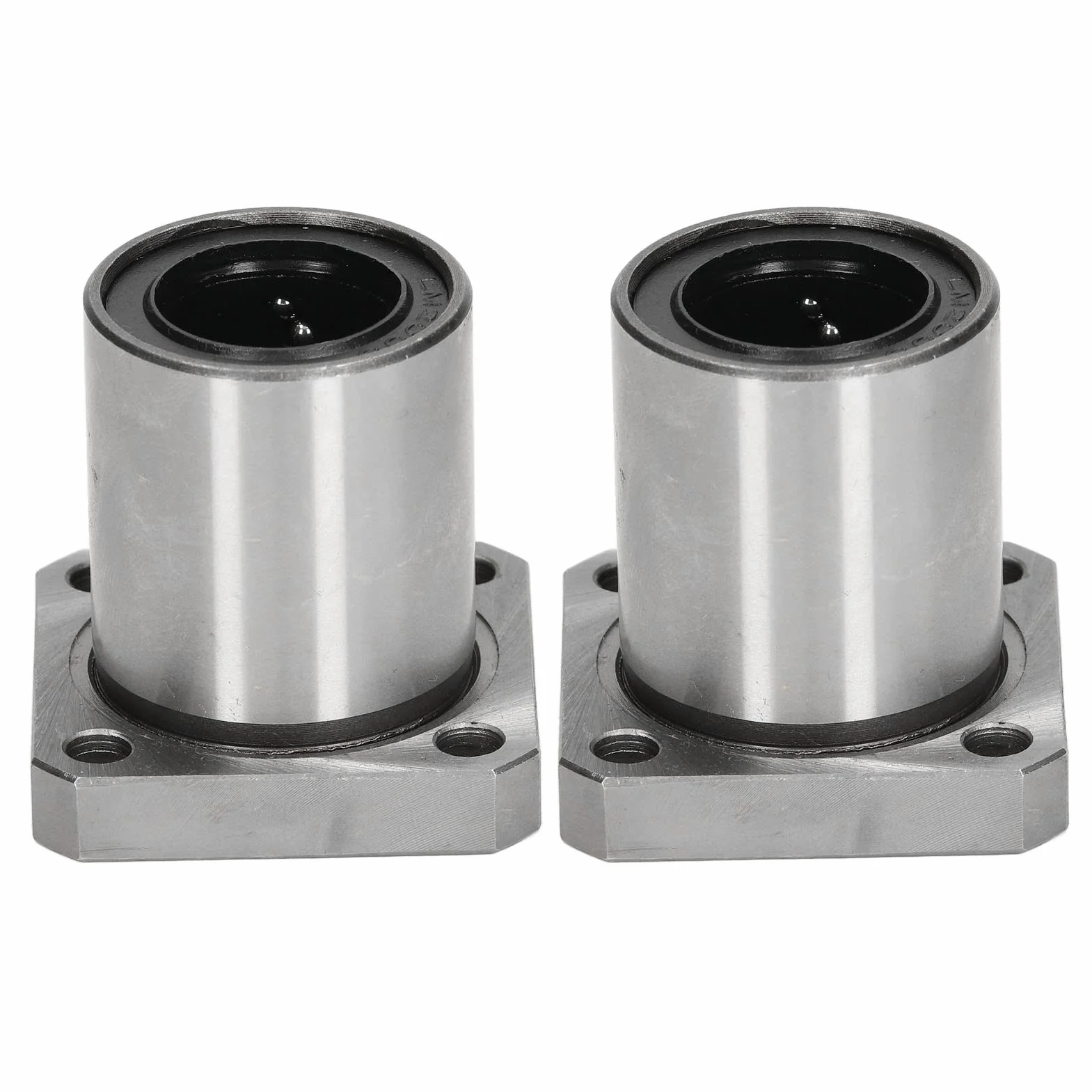 2 szt. liniowych łożysk kulkowych kwadratowy kołnierz liniowe łożyska kulkowe 20 mm otwór 32 mm OD 42 mm długie LMK20UU liniowe łożysko kulkowe z ruchem ślizgowym