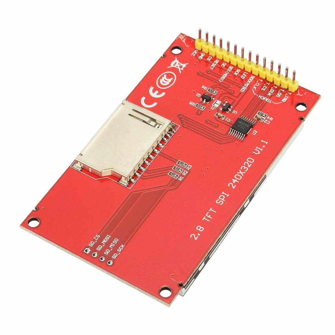 2,8 cala ILI9341 240 x 320 SPI TFT wyświetlacz LCD panel dotykowy moduł portu szeregowego SPI