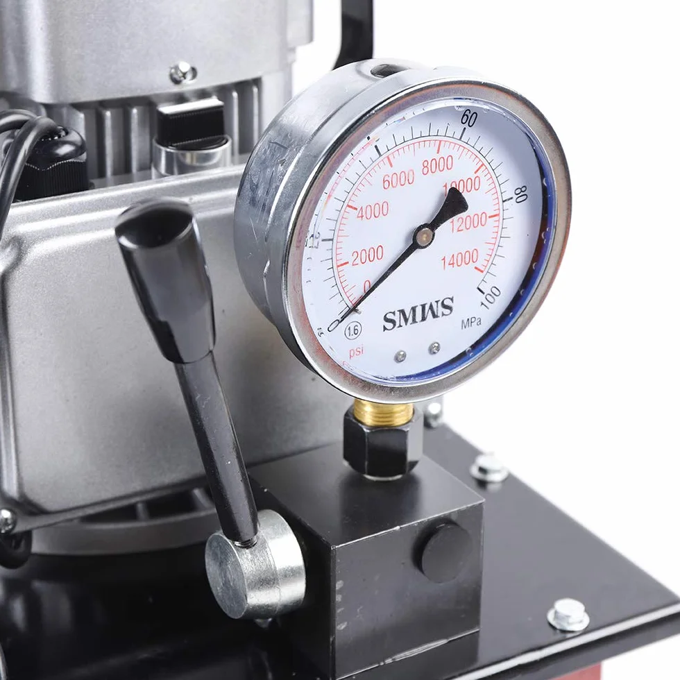 Elektryczna pompa hydrauliczna 700 bar, 750 W, z ręcznym zaworem, pompa hydrauliczna 1400 obr./min, do wielu urządzeń hydraulicznych