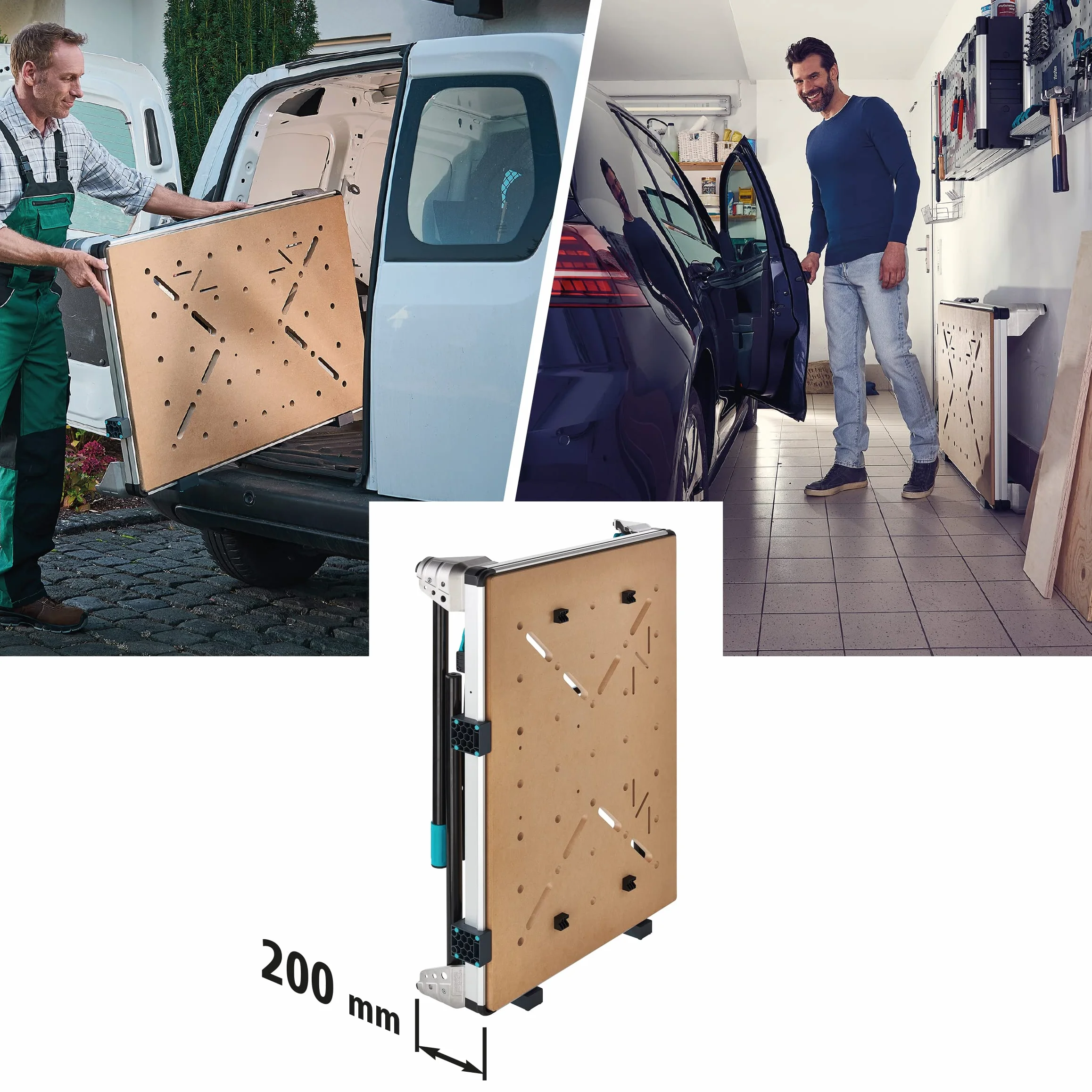 Wolfcraft Stół warsztatowy MASTER work 1600 Przenośny