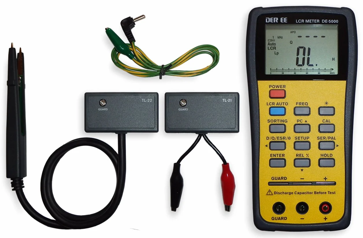 Acompatible Nowy ręczny miernik LCD De-5000 z Tl-21 Tl-22 Tl-23