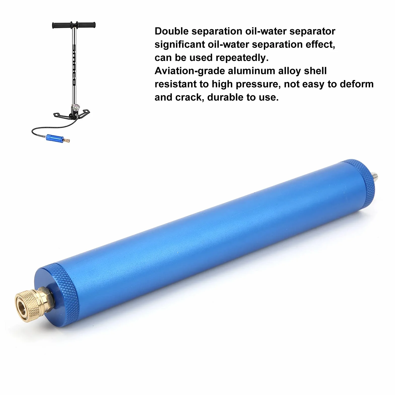 Separator Wody 30MPa PCP Filtr Powietrza Wysokociśnieniowy do Nurkowania z 20 Elementami Filtru Złącze Węża