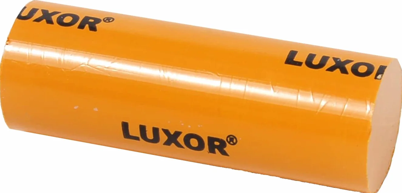 LUXOR ORANGE solidna pasta polerska - polerowanie o wysokim połysku, super wykończenie do złota, srebra, platyny, brązu, mosiądzu, miedzi, lakierów, żywic, stali nierdzewnej - Ø30x80mm