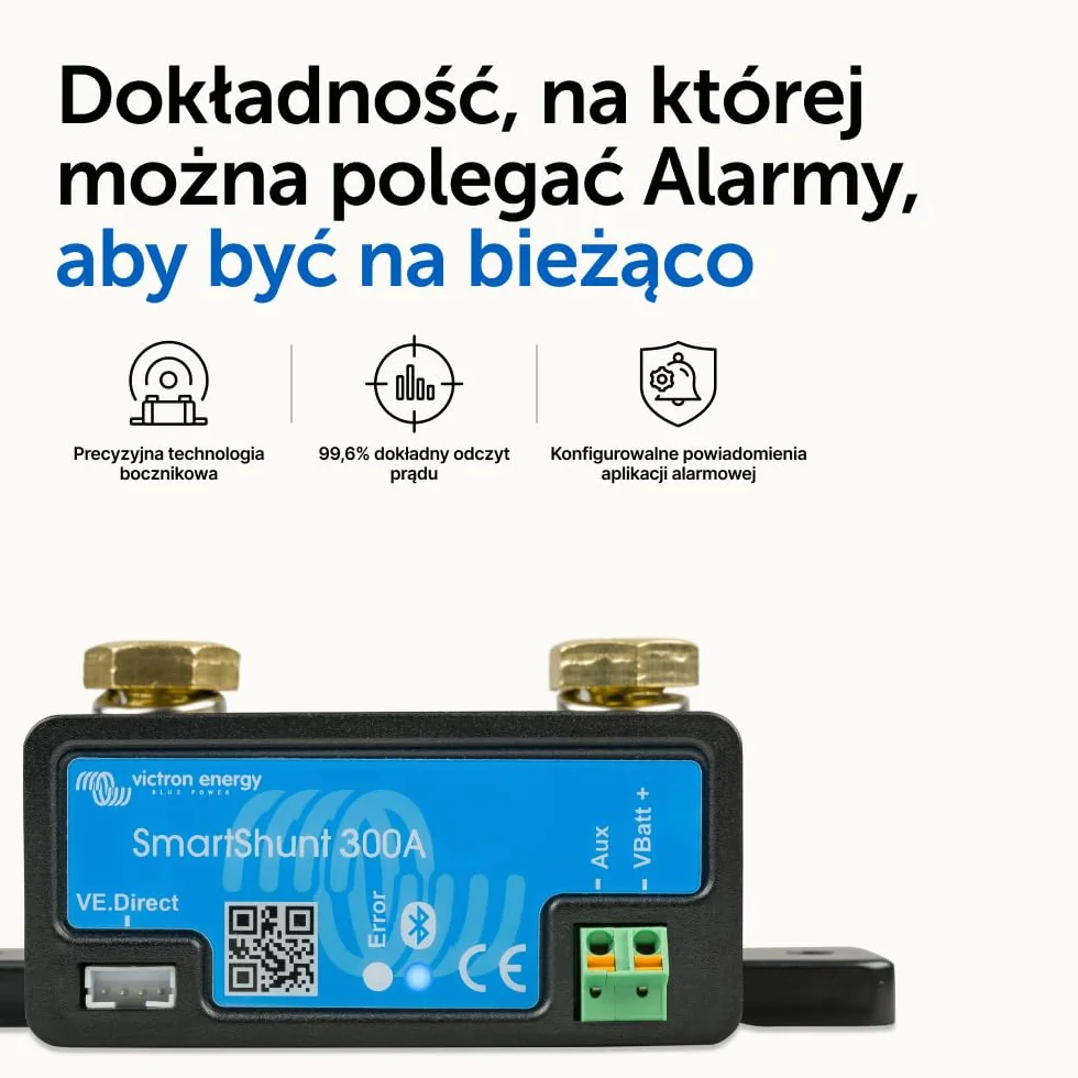 Victron Energy SmartShunt 300A 50mV Monitor Akumulatorów Bluetooth