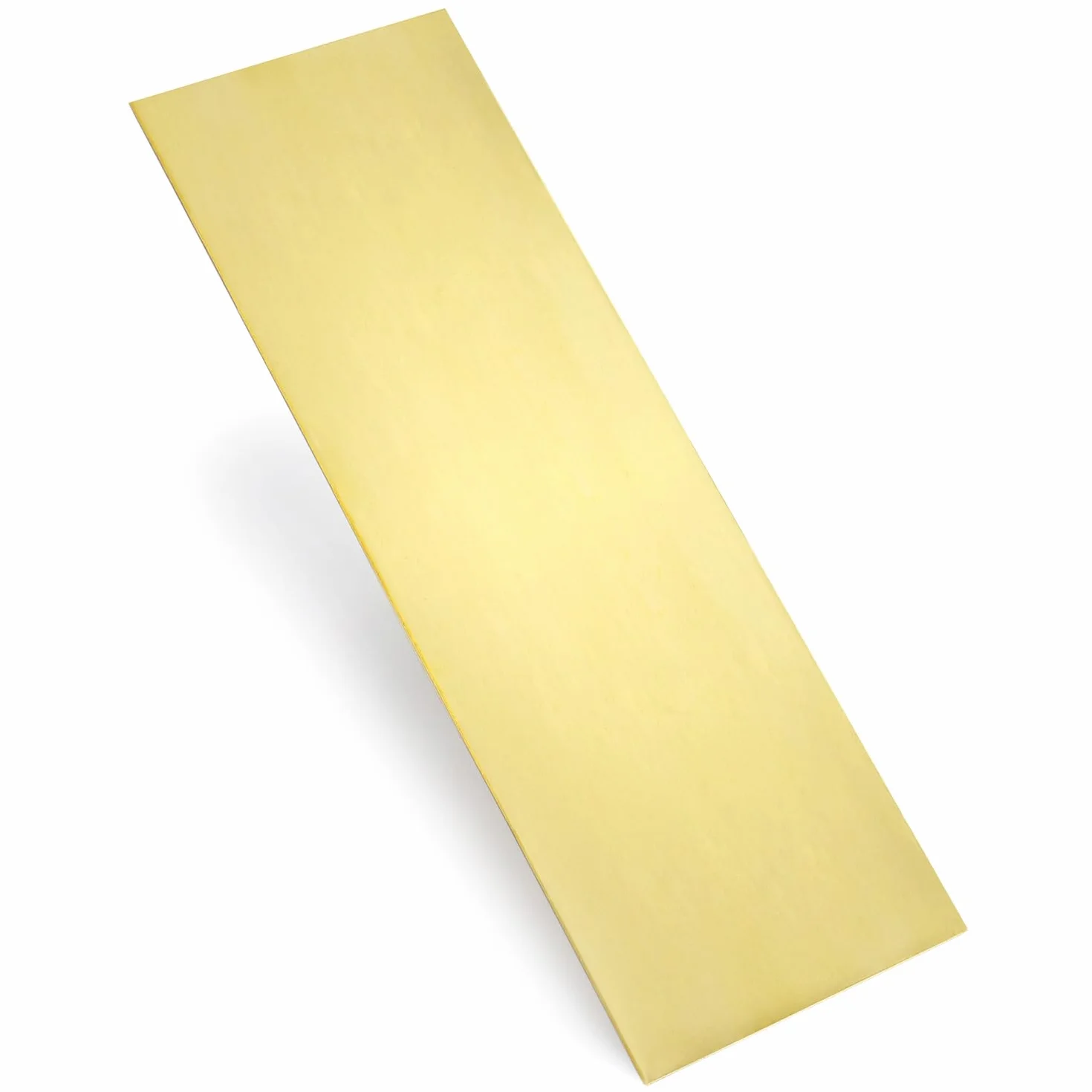 Odporna na korozję blacha mosiężna QWORK H62 (0,5 mm, 100 mm x 300 mm)