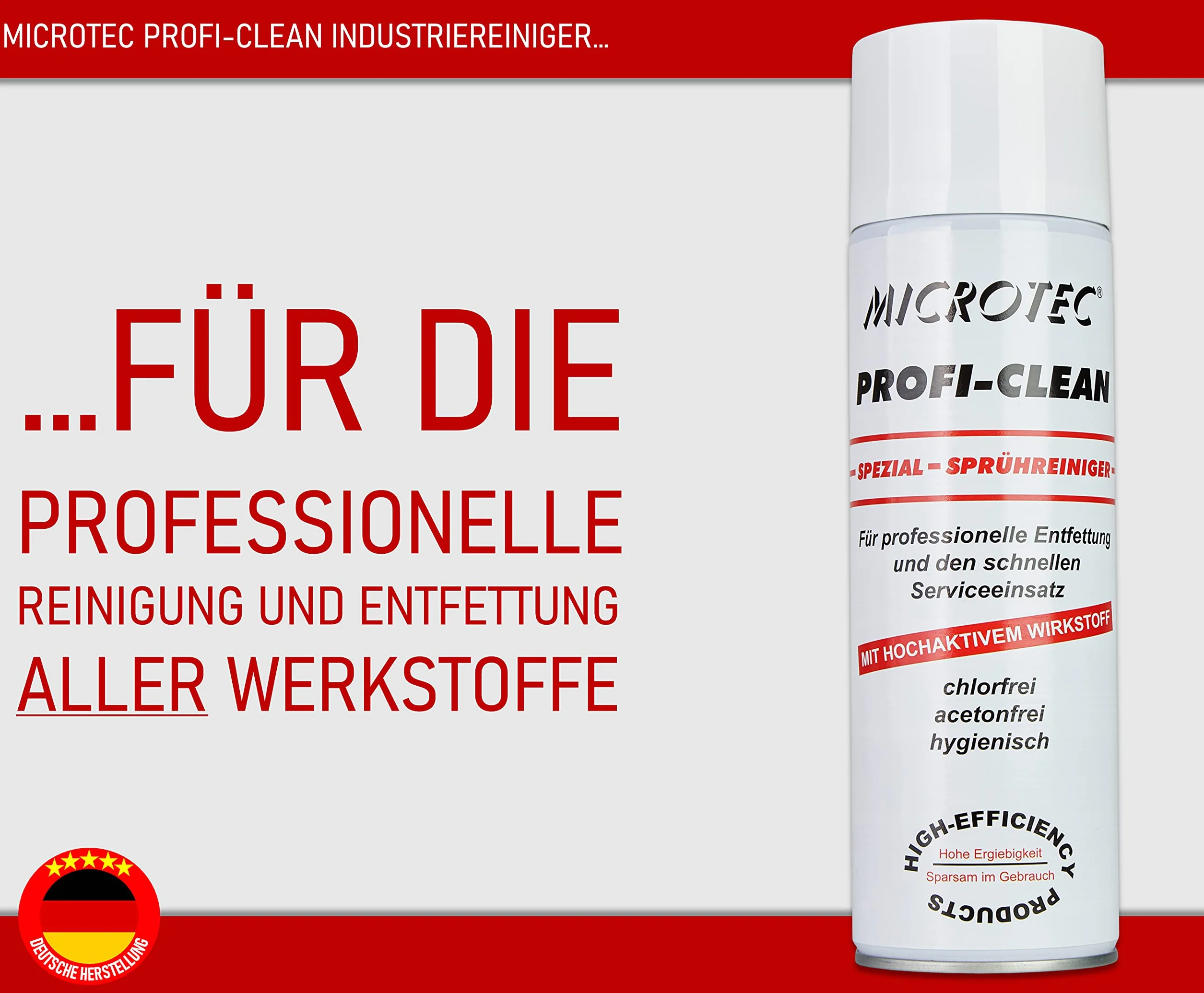 Microtec Profi Clean przemysłowy środek czyszczący 500 ml uniwersalny odtłuszczacz