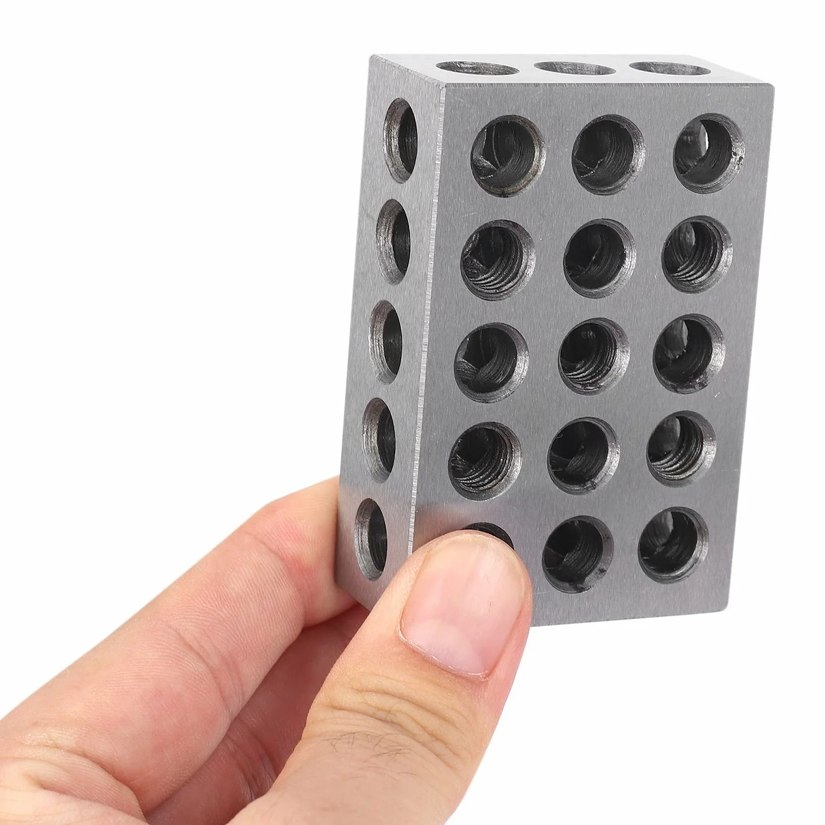 2 szt. 25 x 50 x 75 mm bloki ze stali hartowanej 23 otwory równoległe zaciskowe tokarka 0,005 mm do maszyny