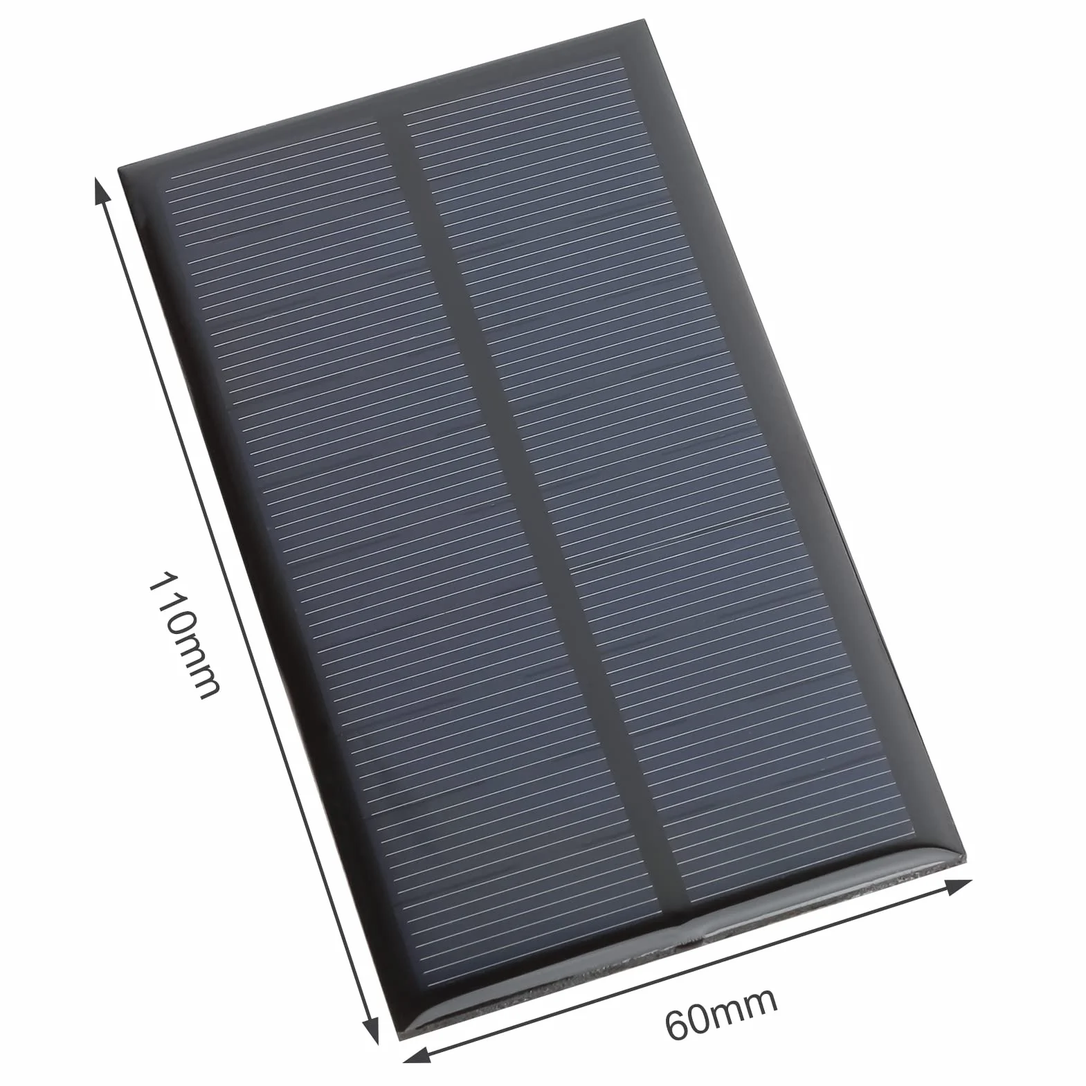 Mikro panele solarne z przewodem, 5 V, 200 mA, zestaw fotowoltaicznych ogniw solarnych, 110 x 60 mm, 5 sztuk