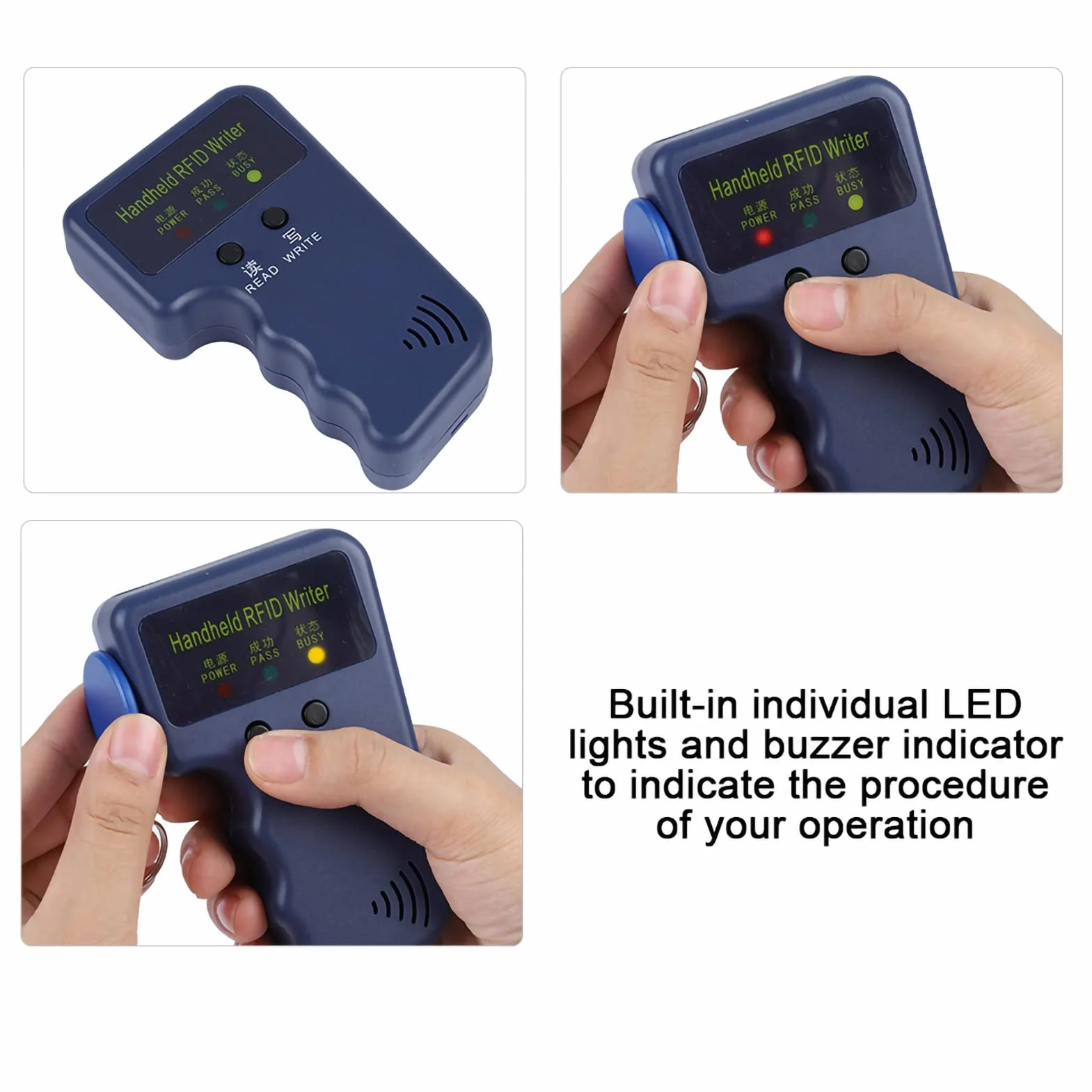 Handheld Card Writer Duplicator Reader 125KHz 13.56 MHz z Interfejsem USB dla Kart Identyfikacyjnych i Klawiszy