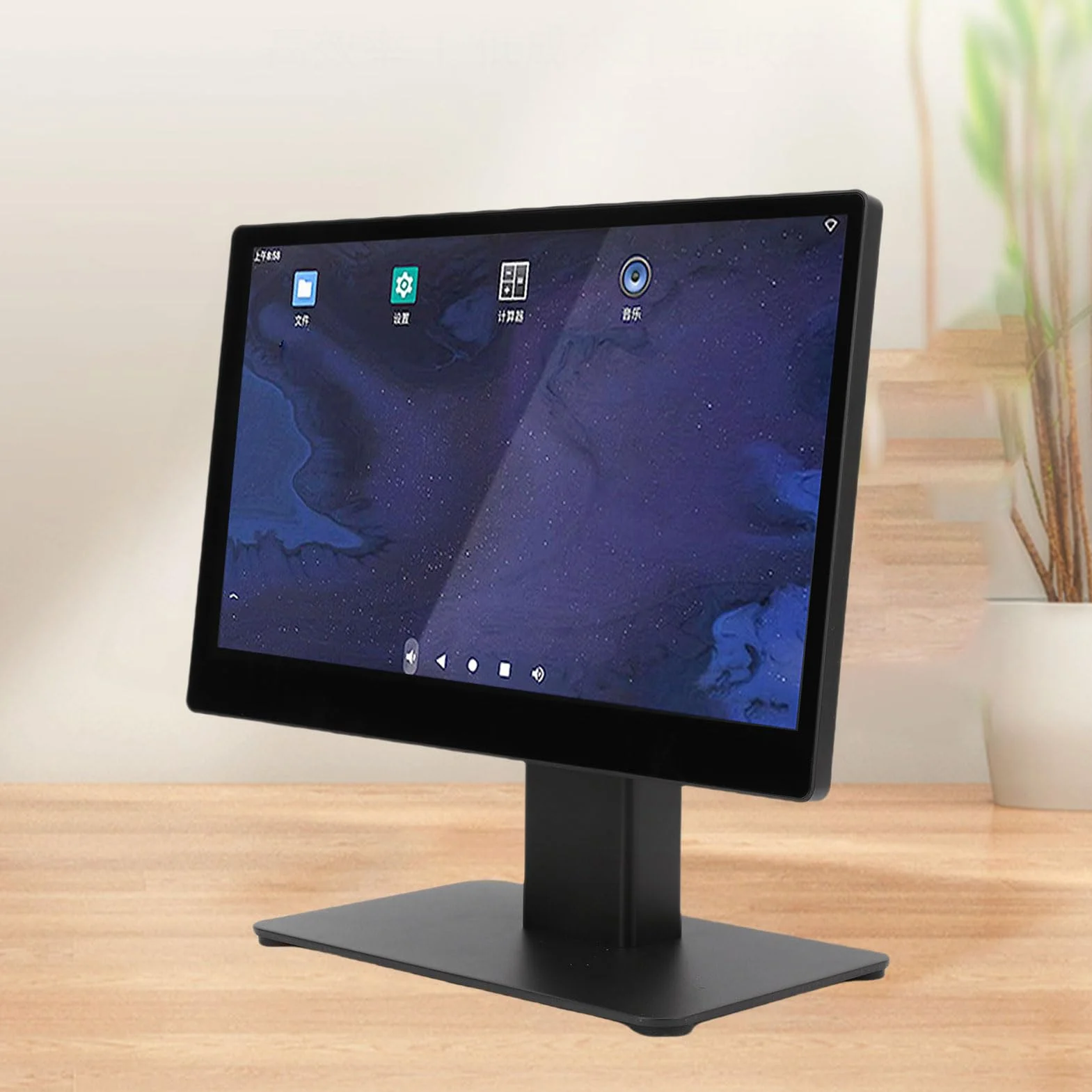 15.6-calowy Ekran Dotykowy Kasa Detaliczna POS FHD dla Restauracji Sklepów Wtyczka UE