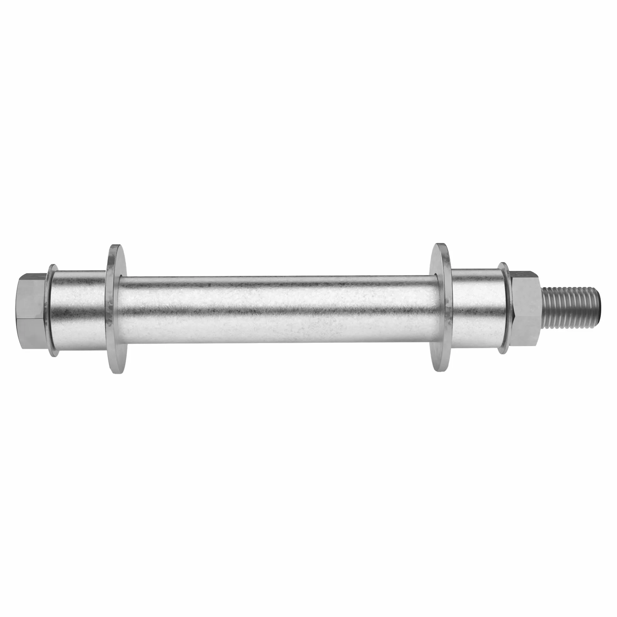 ECD Germany 2 sztuki Kolo do taczki wykonane z odpornej na przebicie pelnej gumy PU z osia - opona z felga stalowa - 4,80/4,00-8 - srednica 390 mm - czarne - kolo zapasowe Kolo gumowe Kolo do taczki