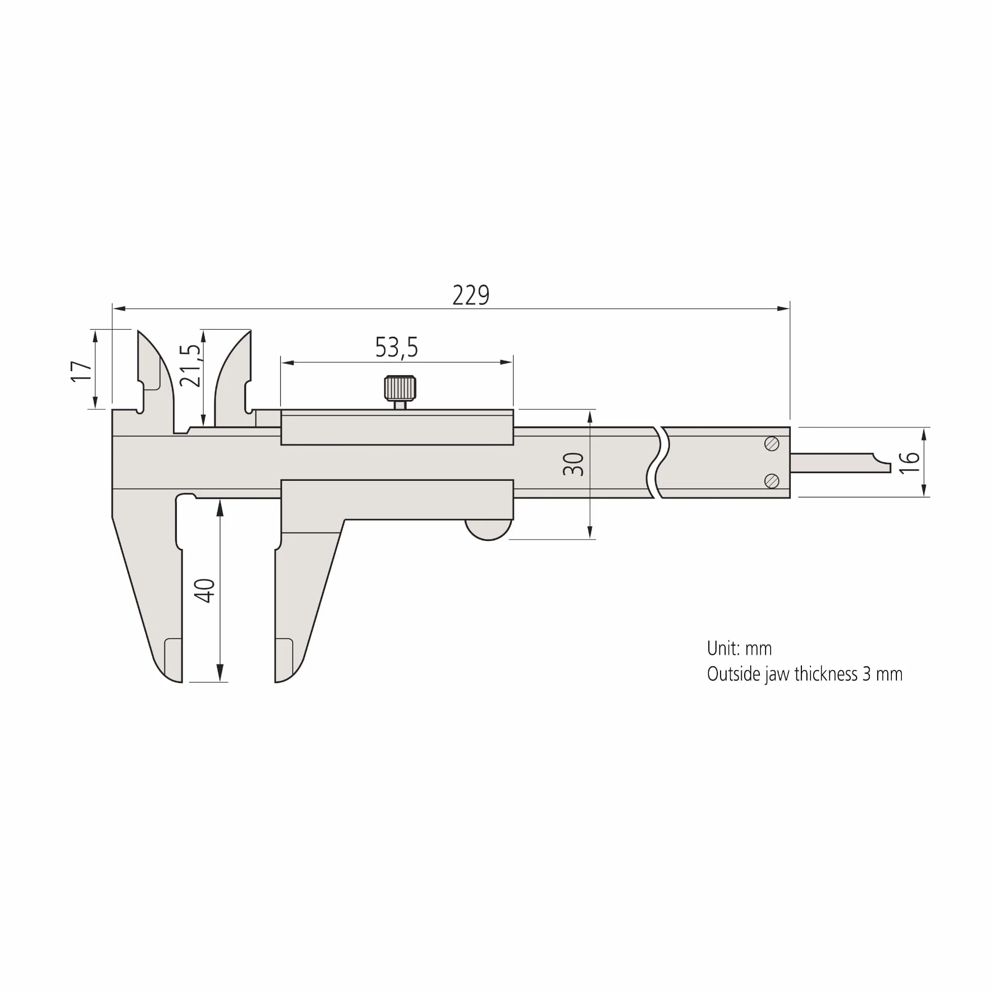Mitutoyo MIT530-101 suwmiarka noniuszowa, zakres 0 mm-150 mm