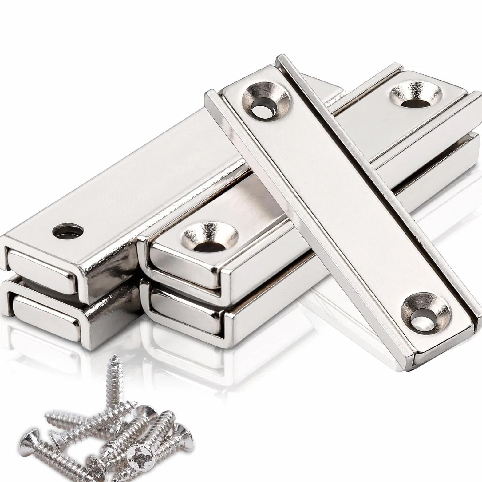 Prostokątne magnesy neodymowe z otworem 50 x 13,5 x 5 mm 5 sztuk