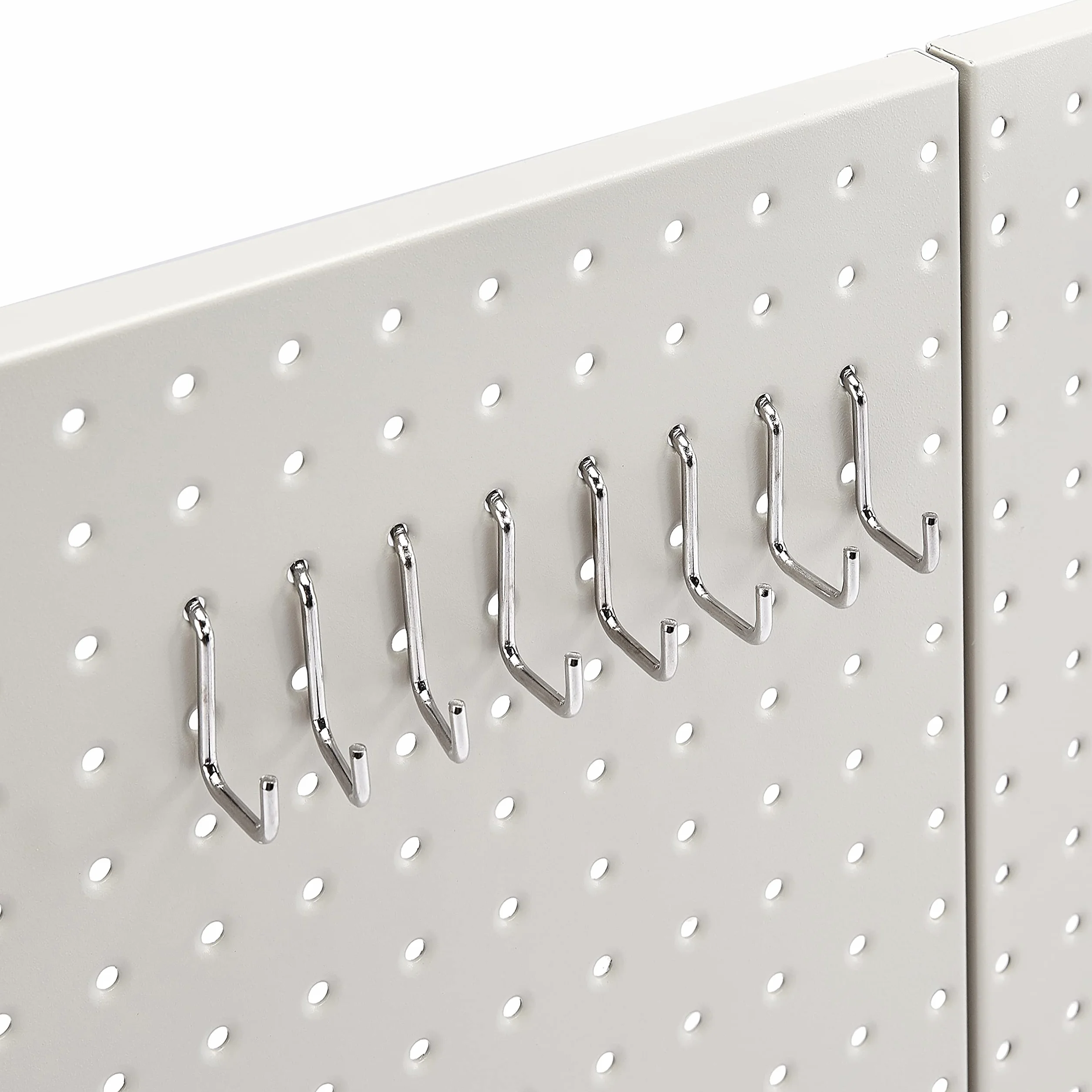 Amazon Basics zestaw prostokątnych metalowych tablic perforowanych 48 szt szary