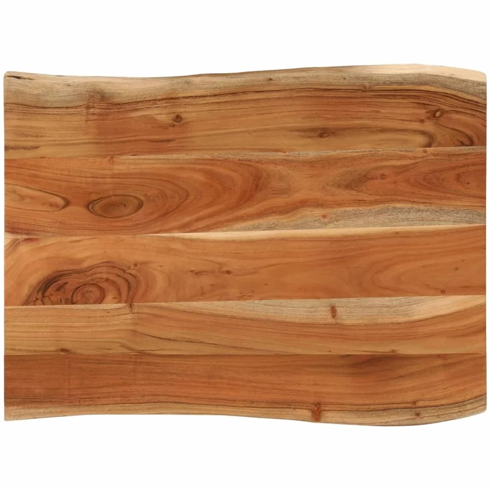 vidaXL Blat stołu, 90x60x3,8 cm, drewno akacjowe, naturalna krawędź, blat stołowy, drewniany blat stołu, blat do stołu, blat na wymianę