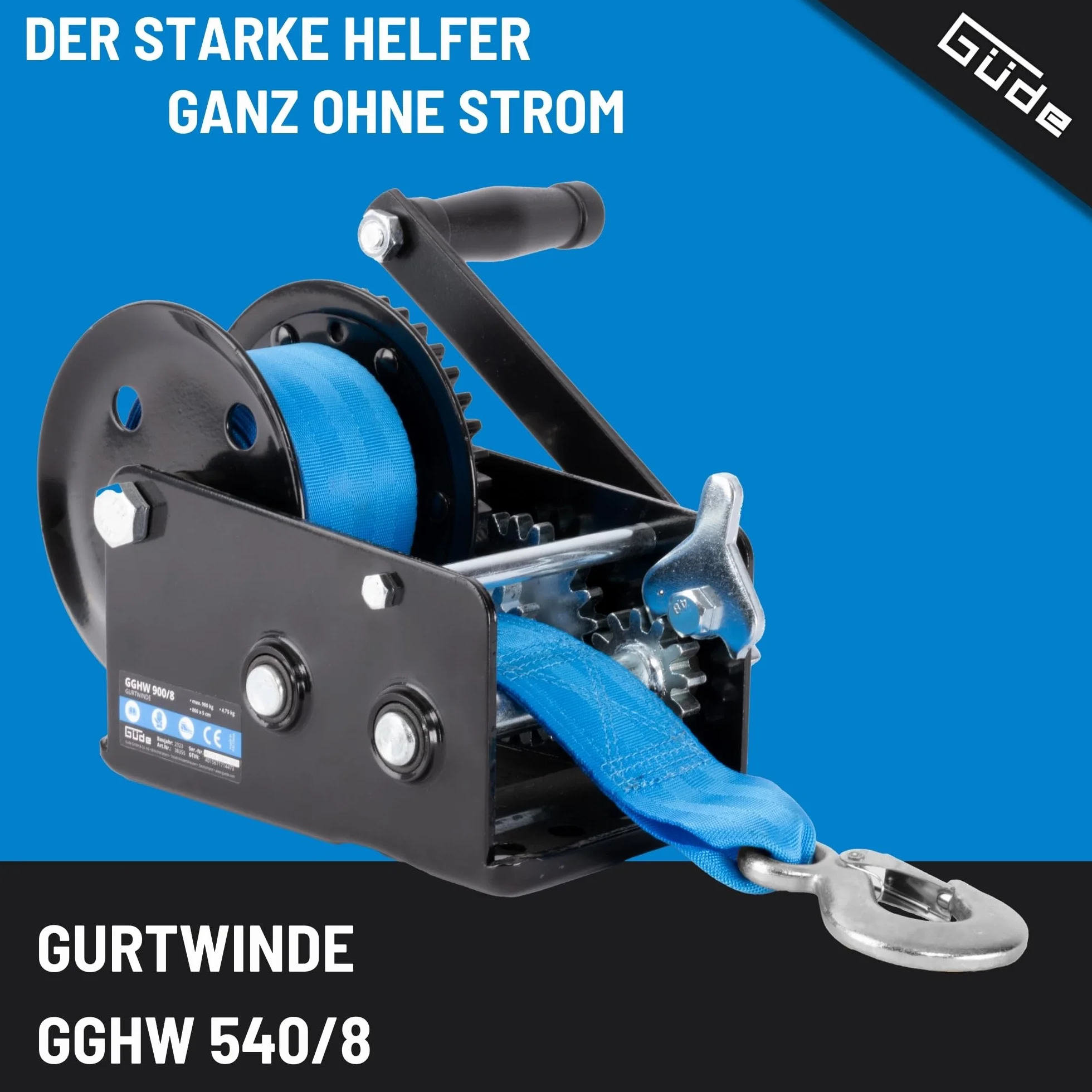 Güde Wciągarka GGHW 900/8 900 kg 8 m 5 cm