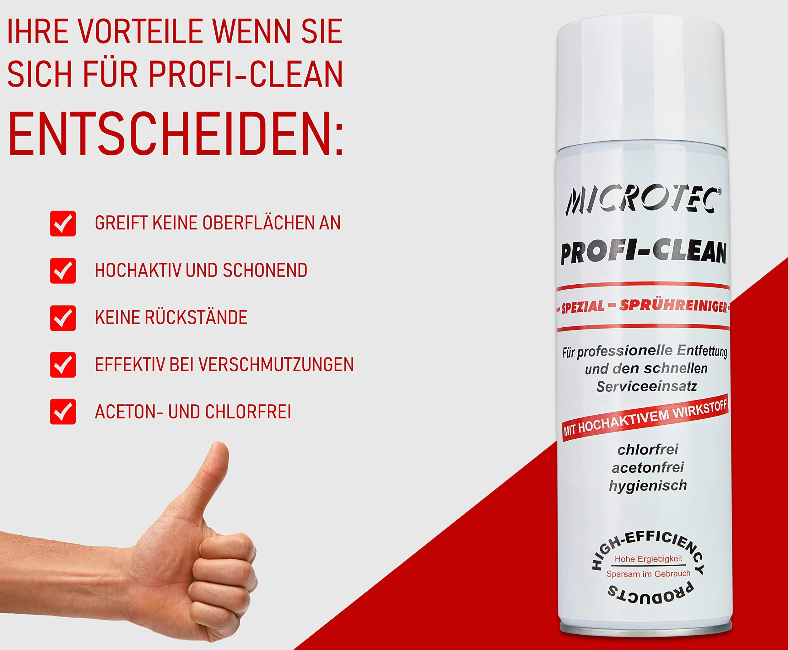 Microtec Profi Clean przemysłowy środek czyszczący 500 ml uniwersalny odtłuszczacz