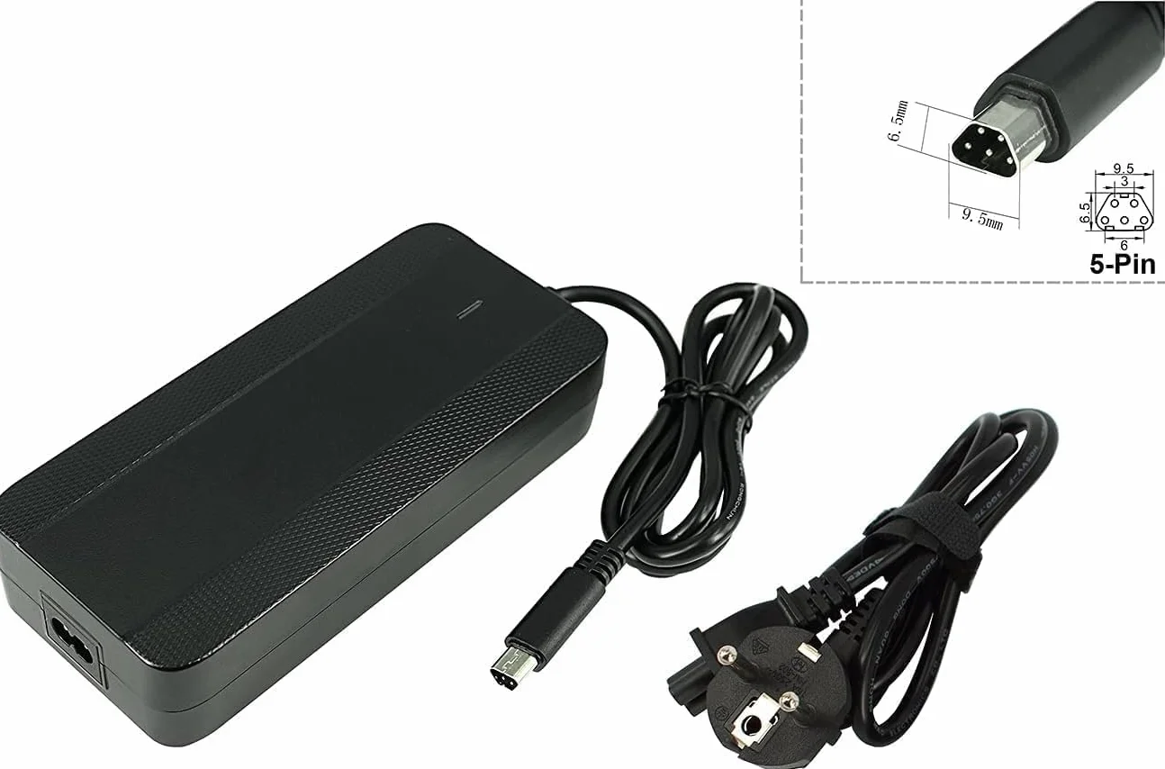 PowerSmart 42V 4A ładowarka 5 pin trapezowy do akumulatorów 36V Phylion NEOMOUV Cronos