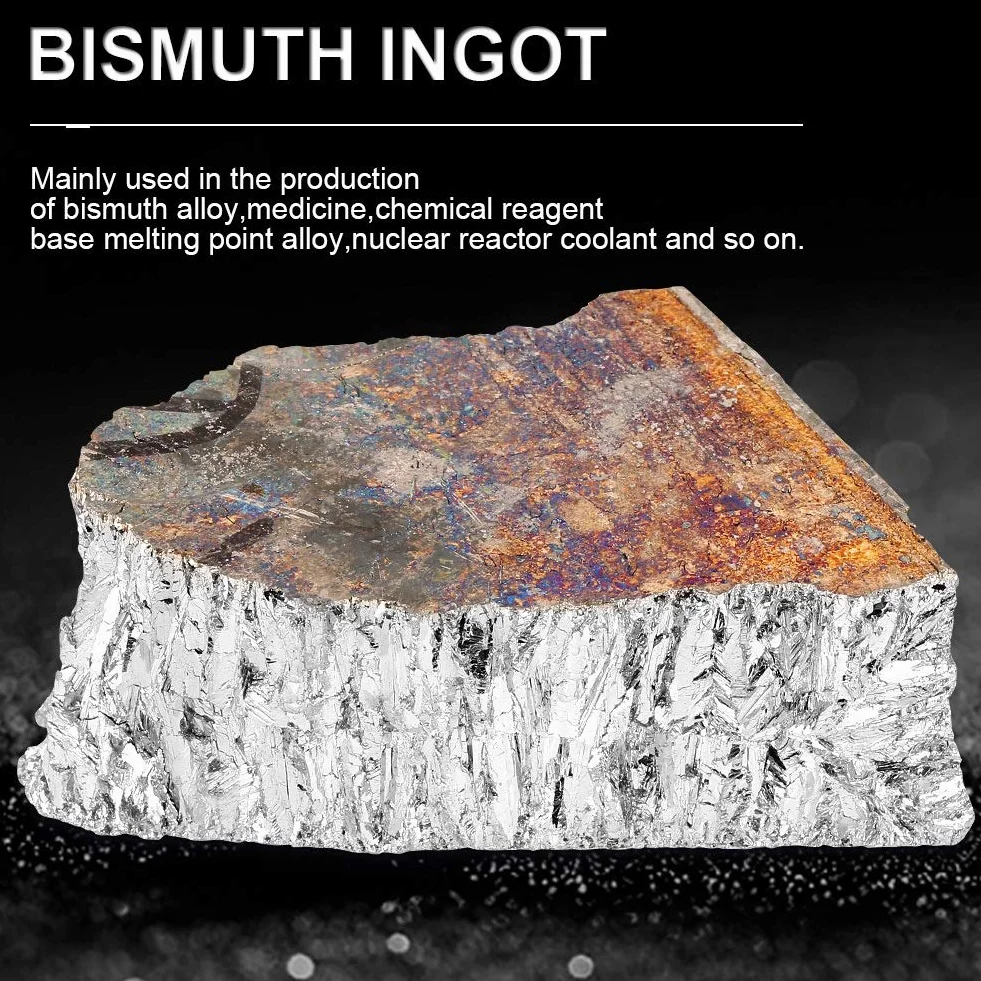 Bizmut 99,99% czysty kryształ 1000 g metalowe geody do tworzenia kryształów
